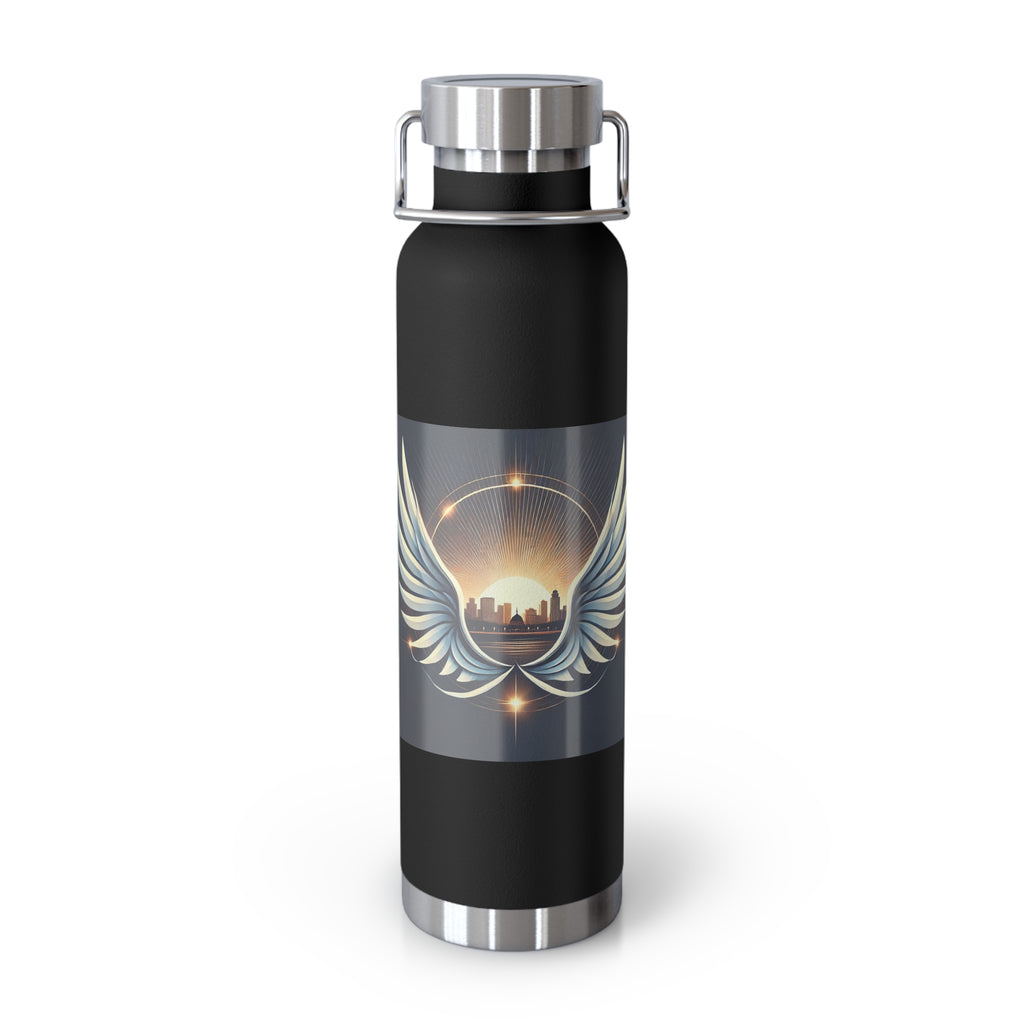 Sunset Wings Copper Vacuum Insulated Bottle, 22oz - American Zionist