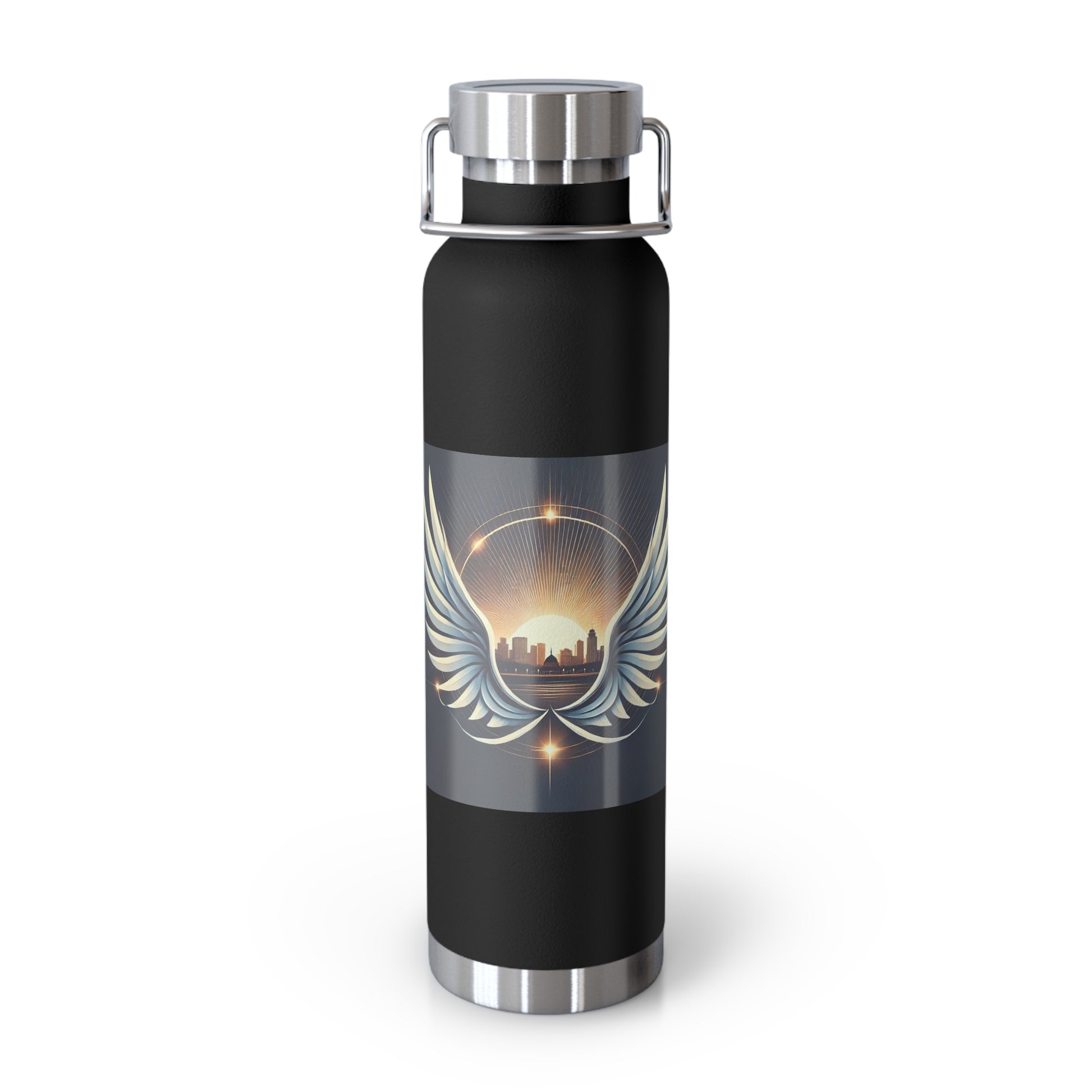 Sunset Wings Copper Vacuum Insulated Bottle, 22oz - American Zionist