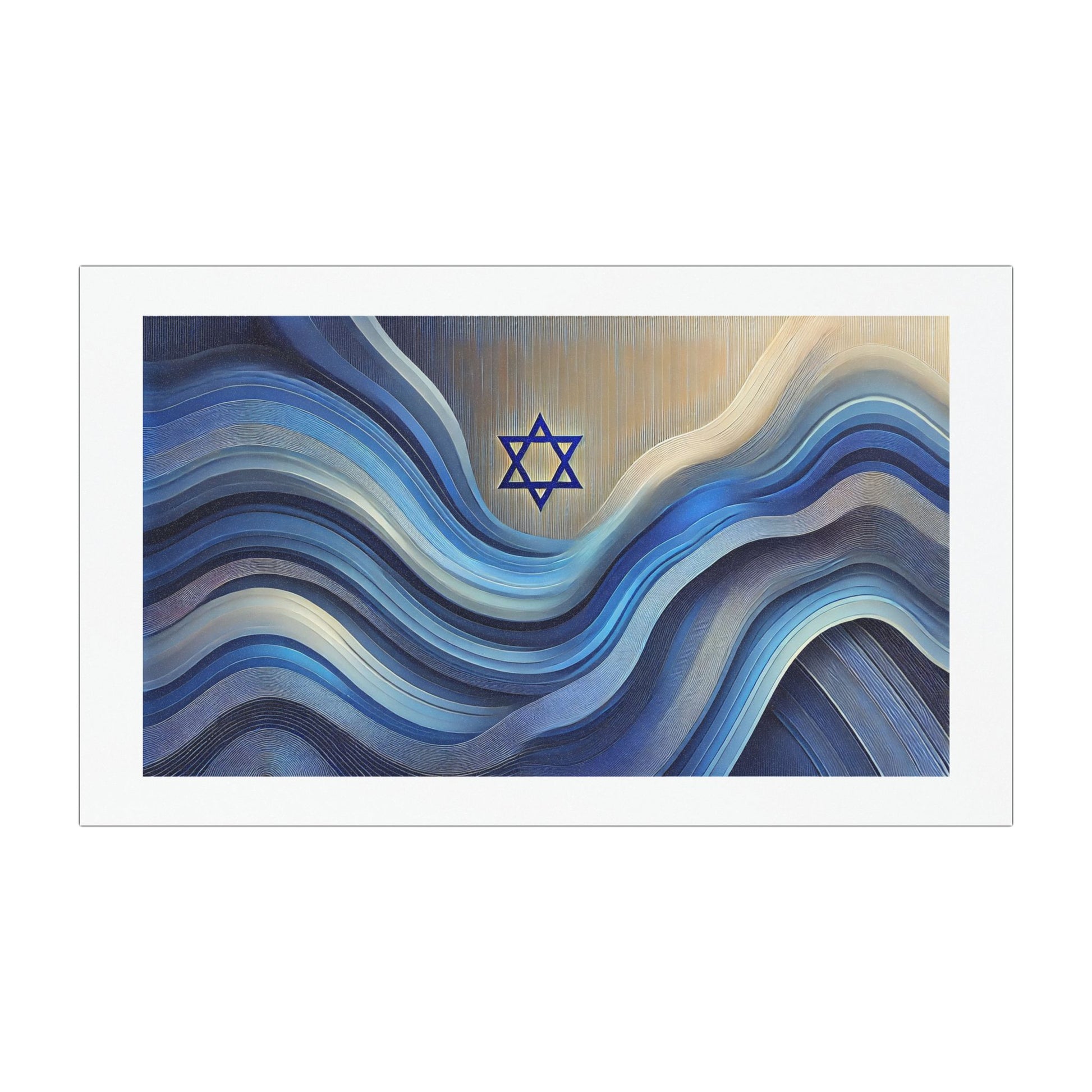 Ocean Flow Star Car Magnets - American Zionist