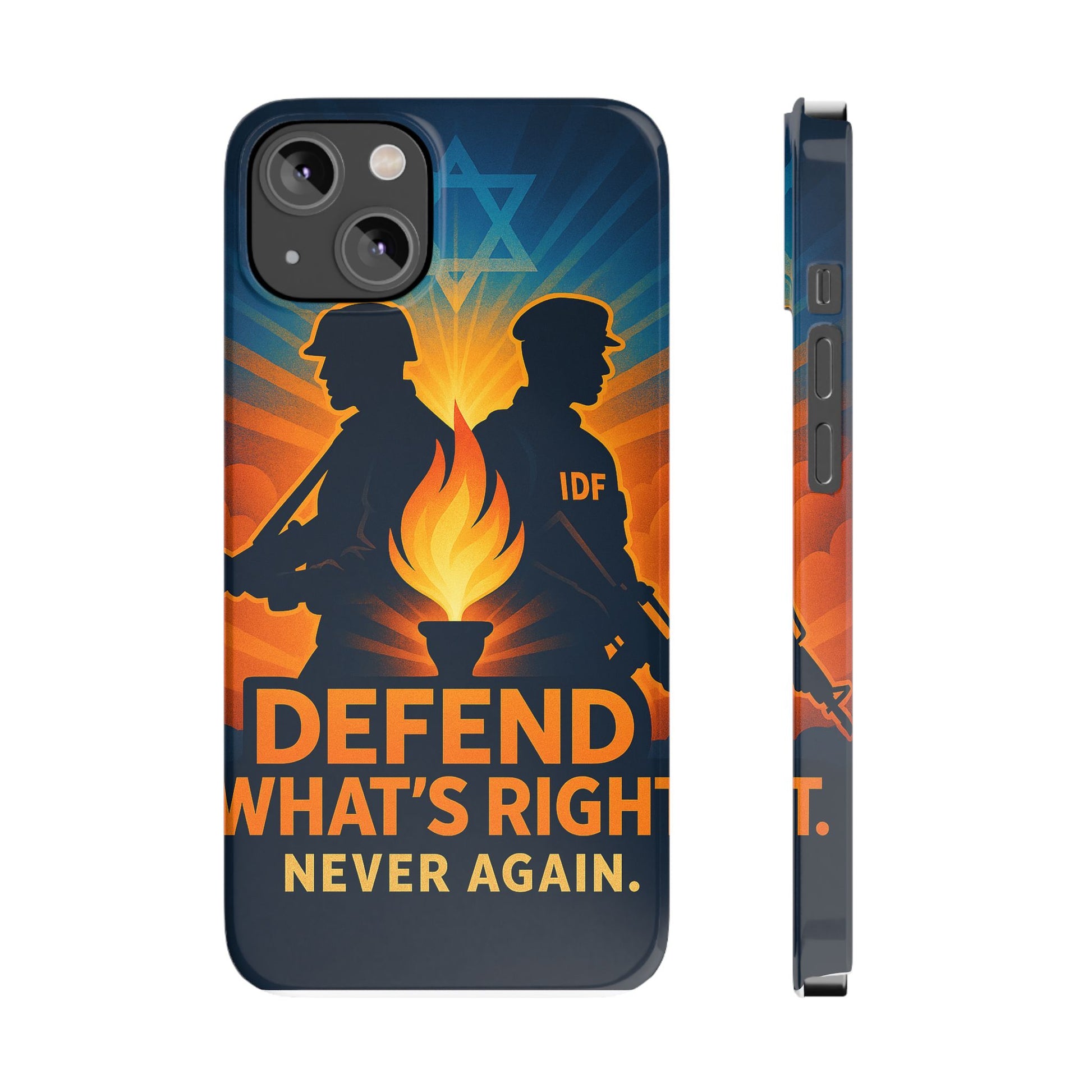 Defend What's Right Slim Phone Cases - American Zionist