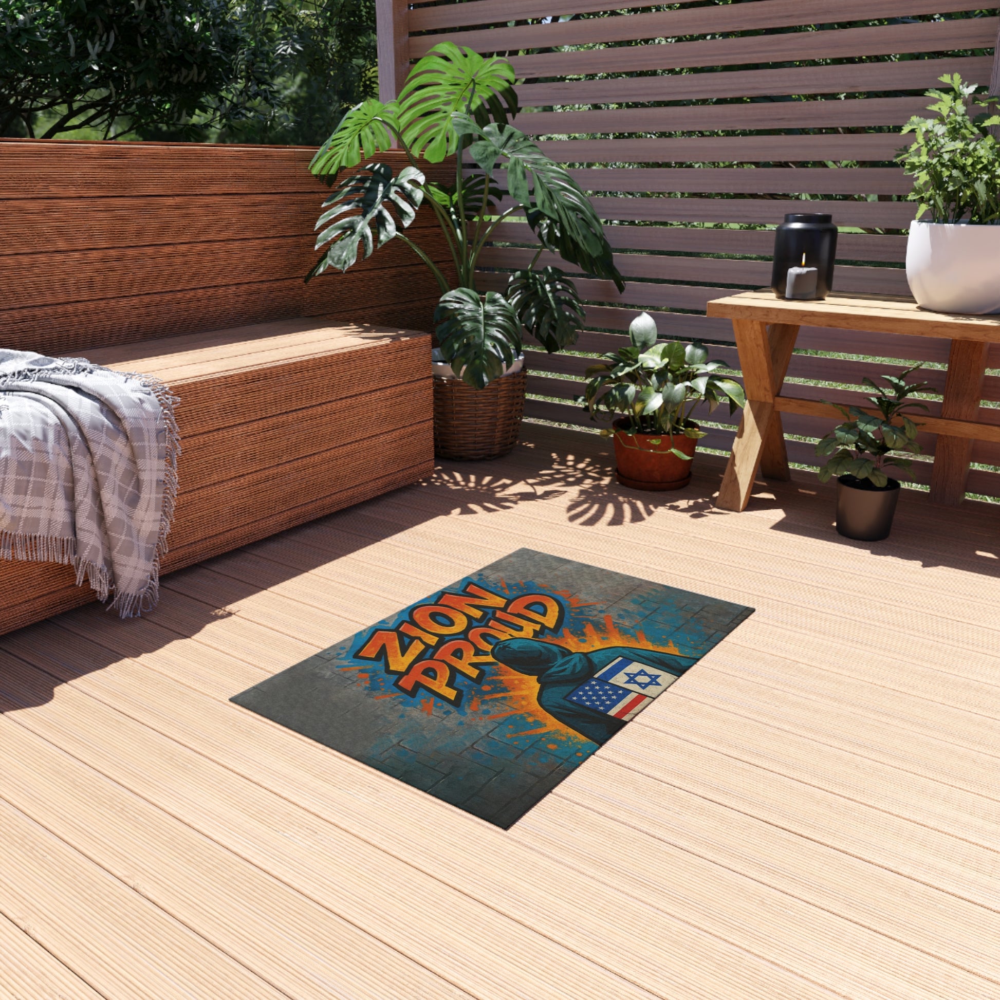 Zion Proud Outdoor Rug - American Zionist