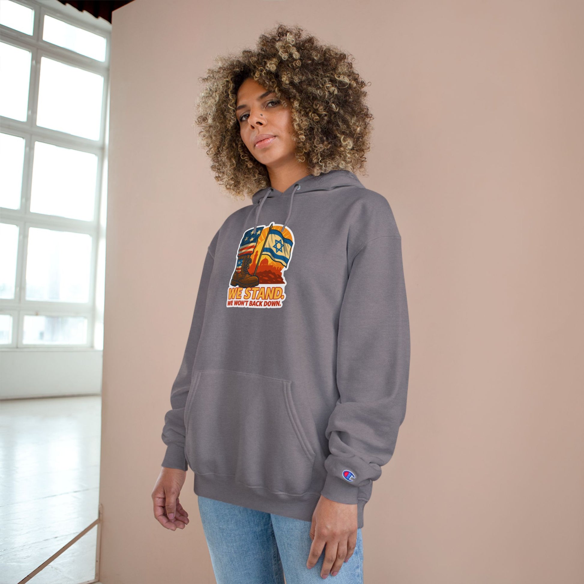 We Stand Champion Hoodie - American Zionist