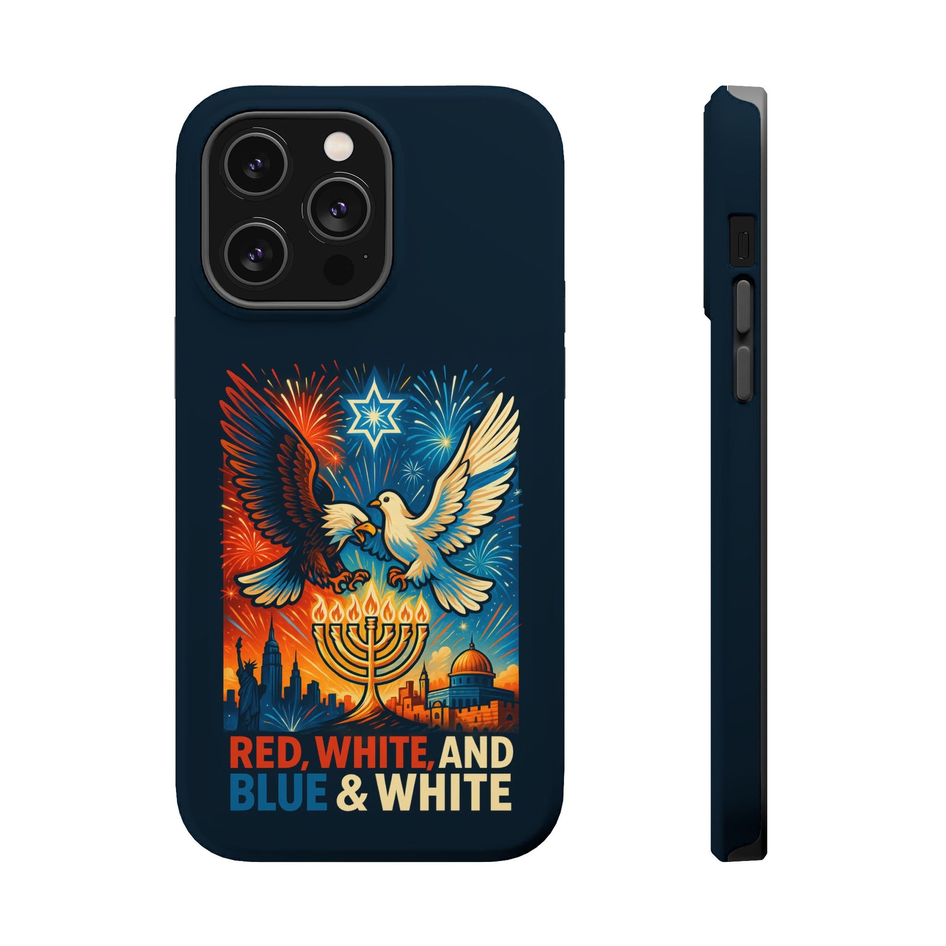 Red White And Blue Magnetic Tough Cases - American Zionist