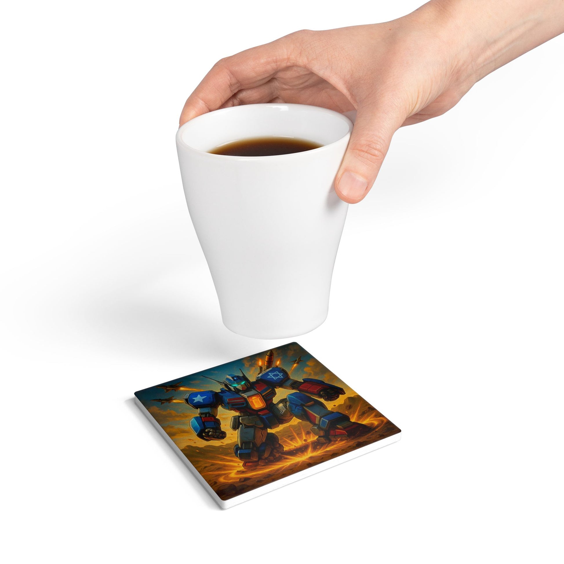 Zion Prime Ceramic Coaster - American Zionist