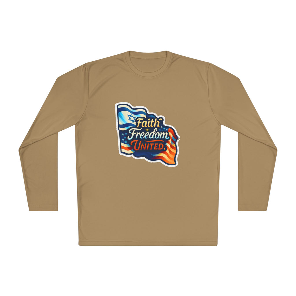 Faith Freedom United Unisex Lightweight Long Sleeve Tee - American Zionist