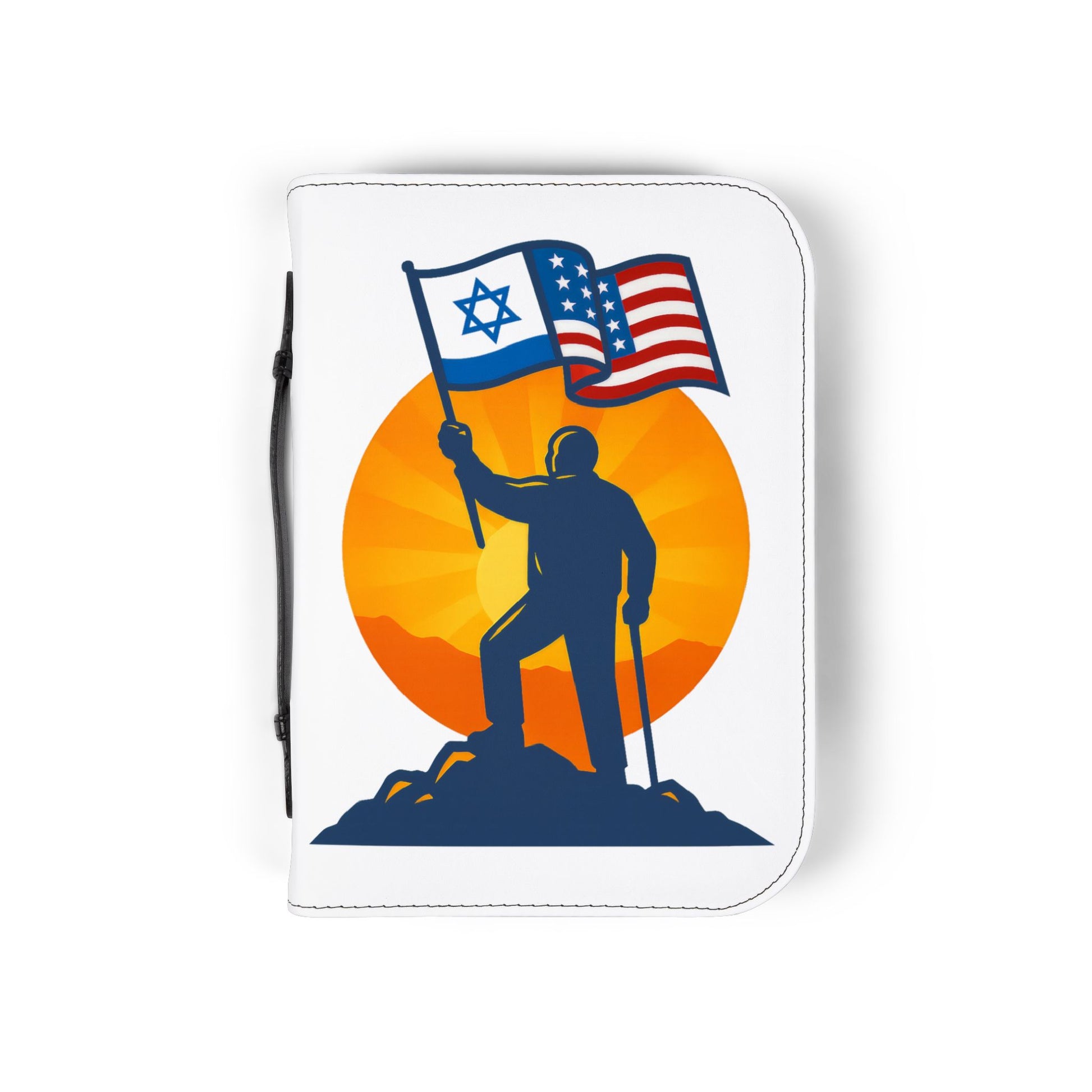 Grandpa Stands for Freedom Bible Cover - American Zionist