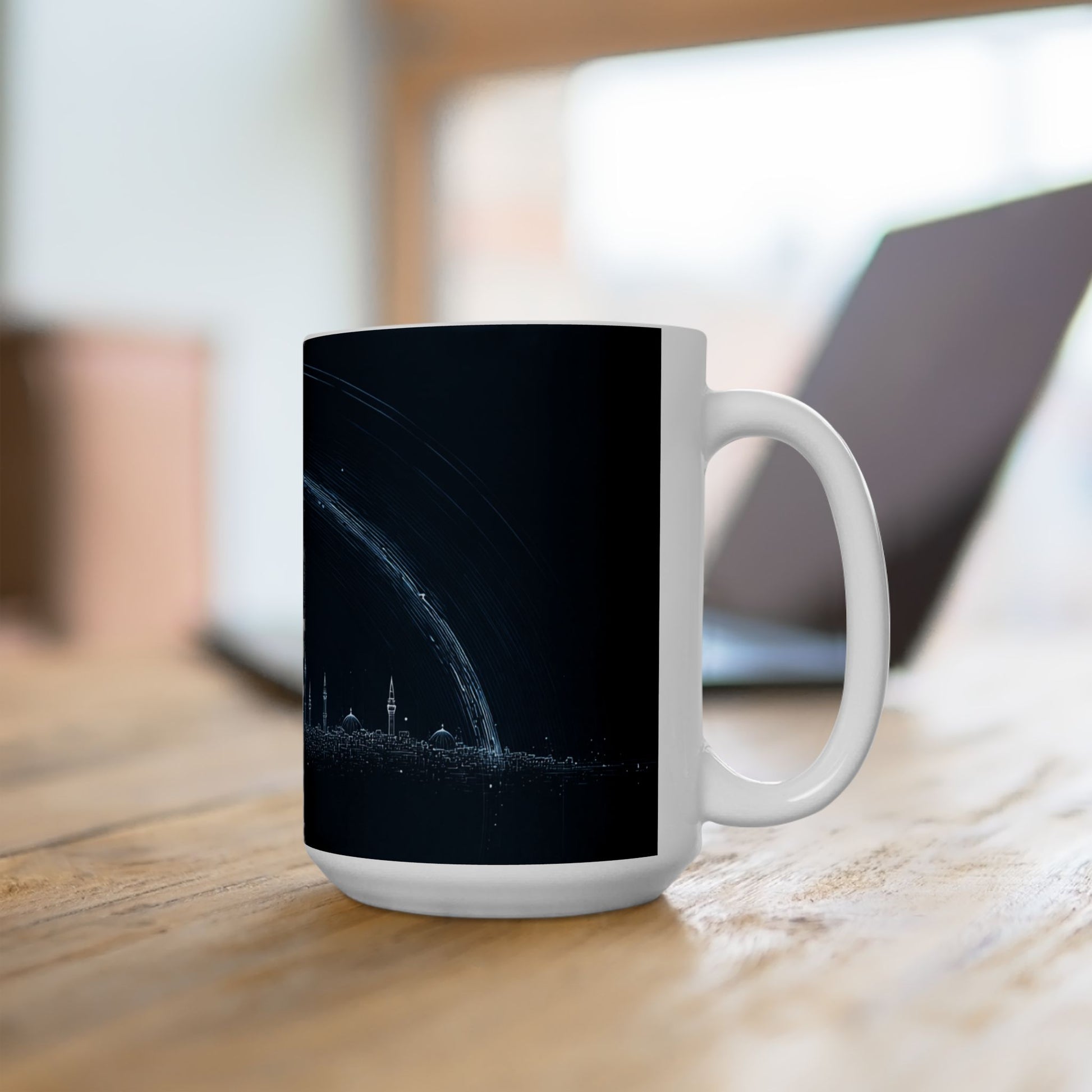 Futuristic City of Israel Ceramic Mug 11oz, 15oz - American Zionist