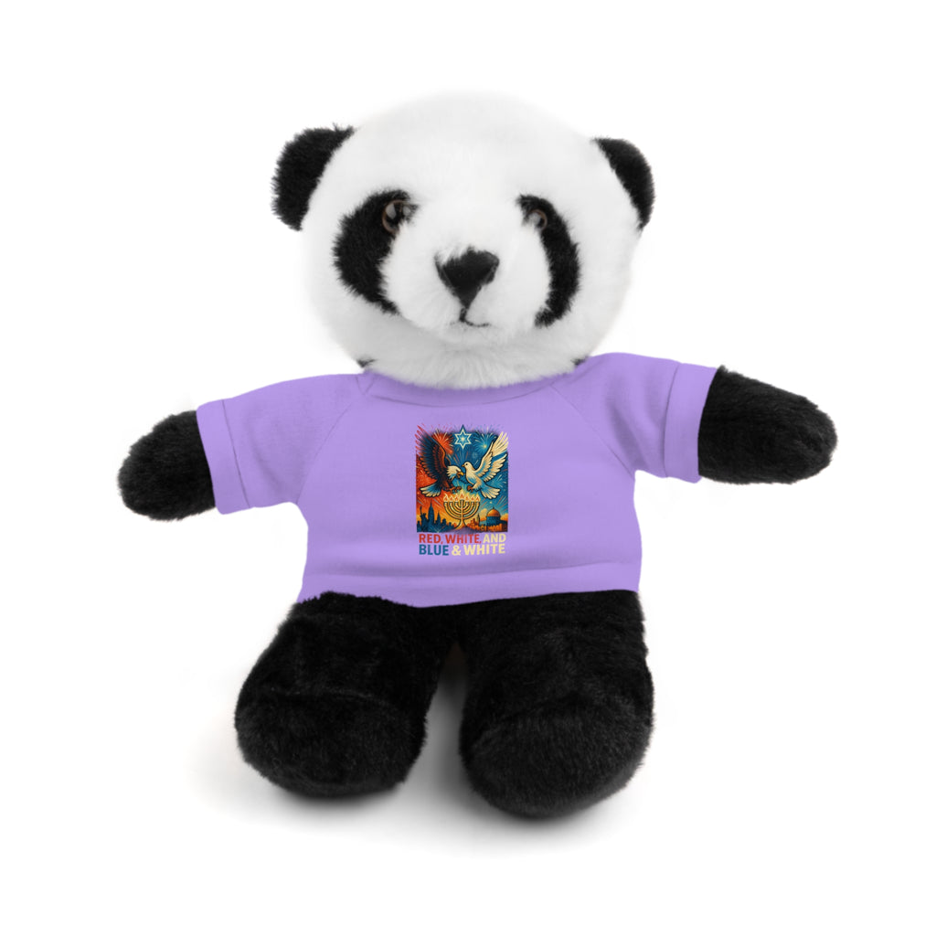 Red White and Blue Stuffed Animals with Tee - American Zionist