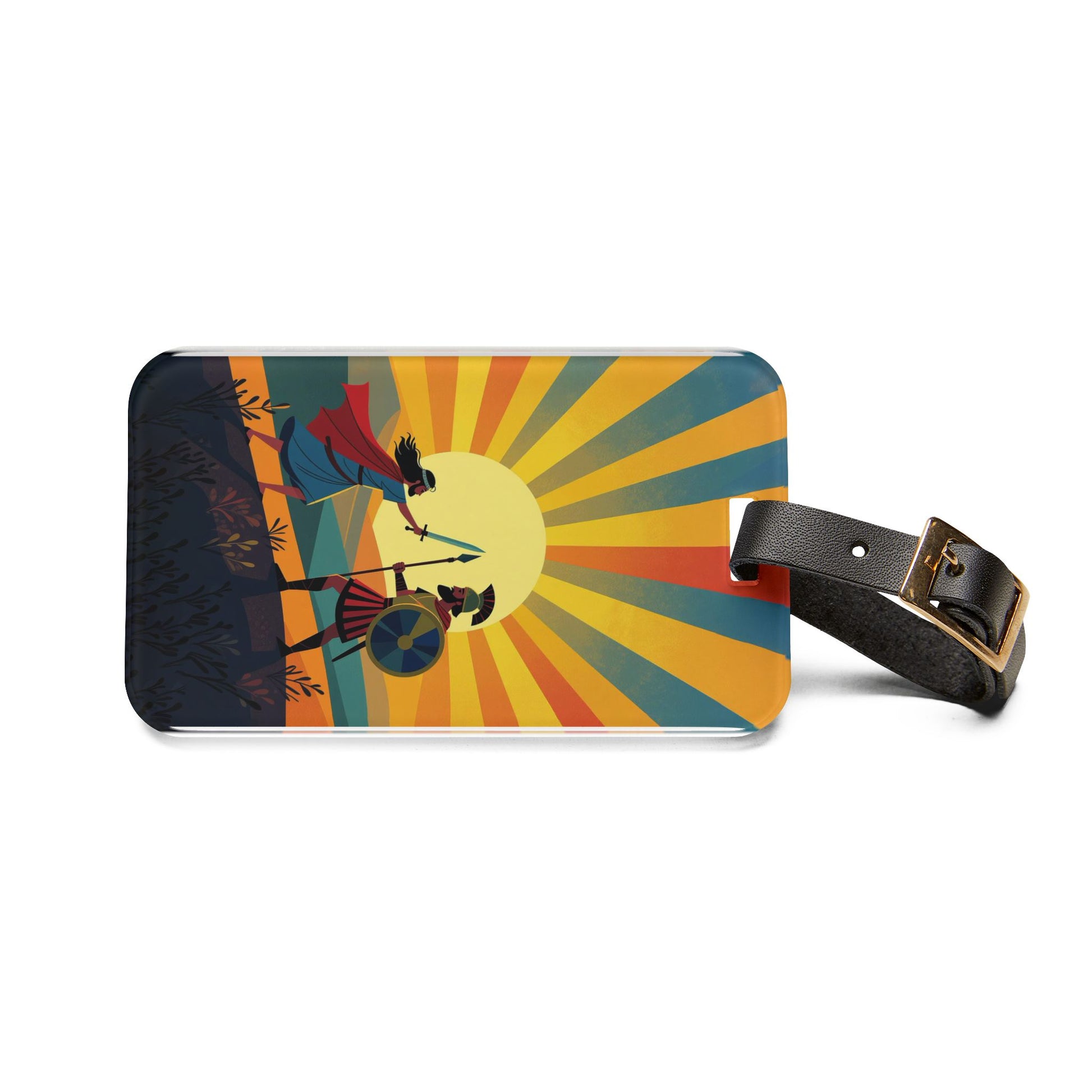Sunset Battle Luggage Tag - American Zionist