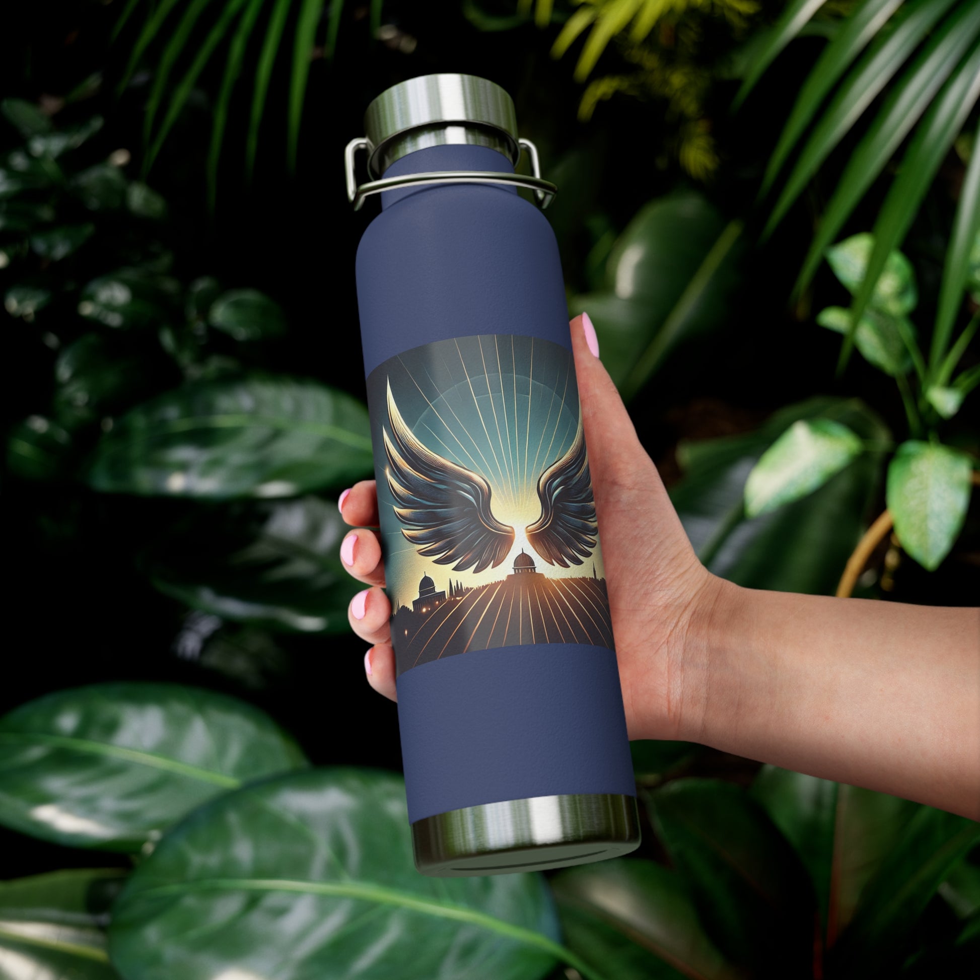 Sunrise Wings Copper Vacuum Insulated Bottle, 22oz