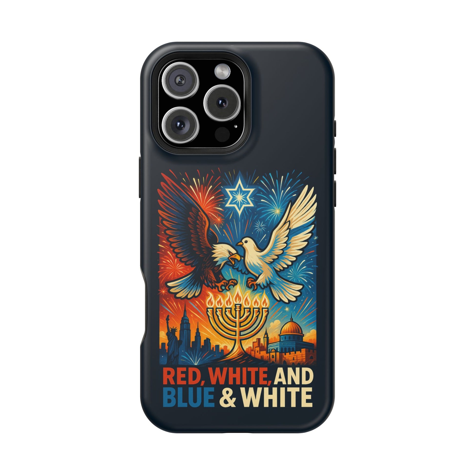 Red White And Blue Magnetic Tough Cases - American Zionist