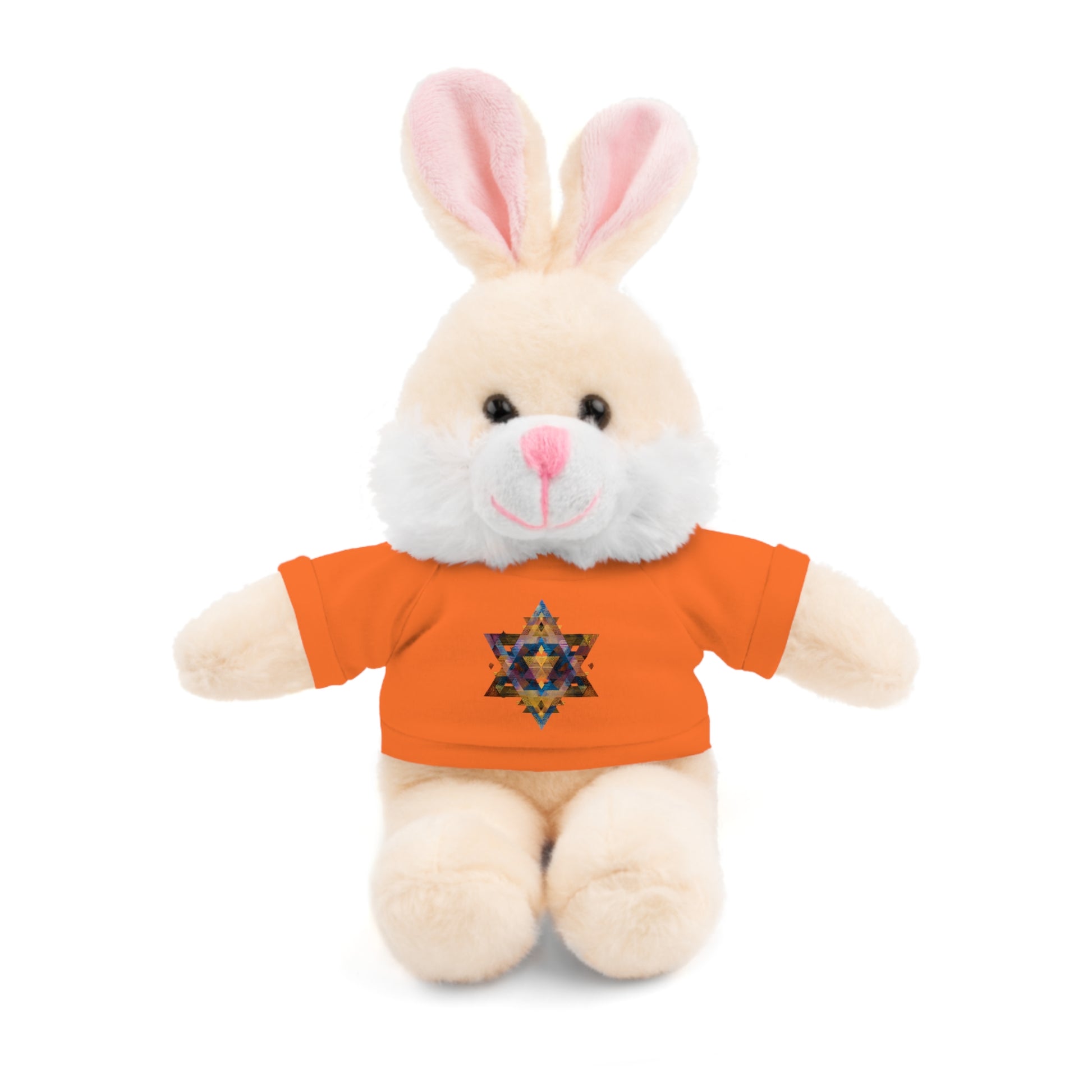 Star Of David Geometric Stuffed Animals with Tee - American Zionist