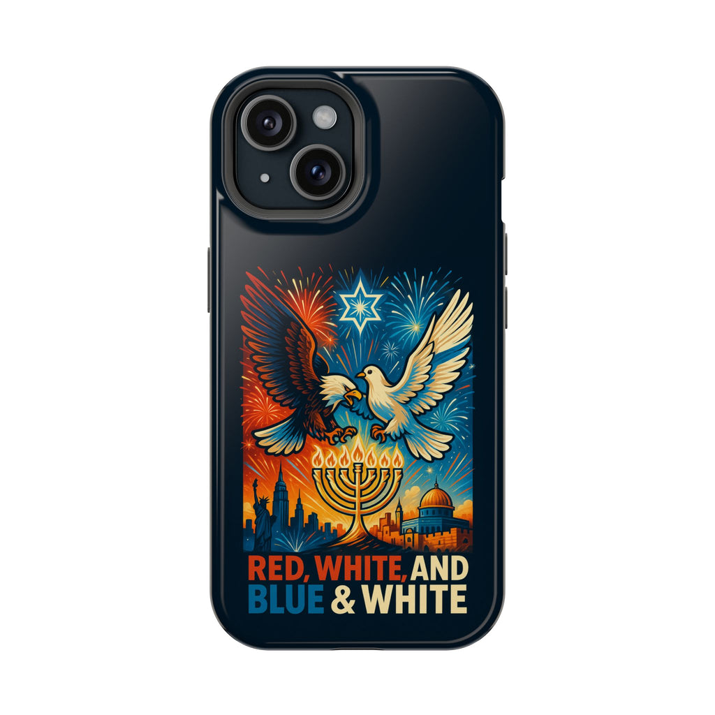 Red White And Blue Magnetic Tough Cases - American Zionist