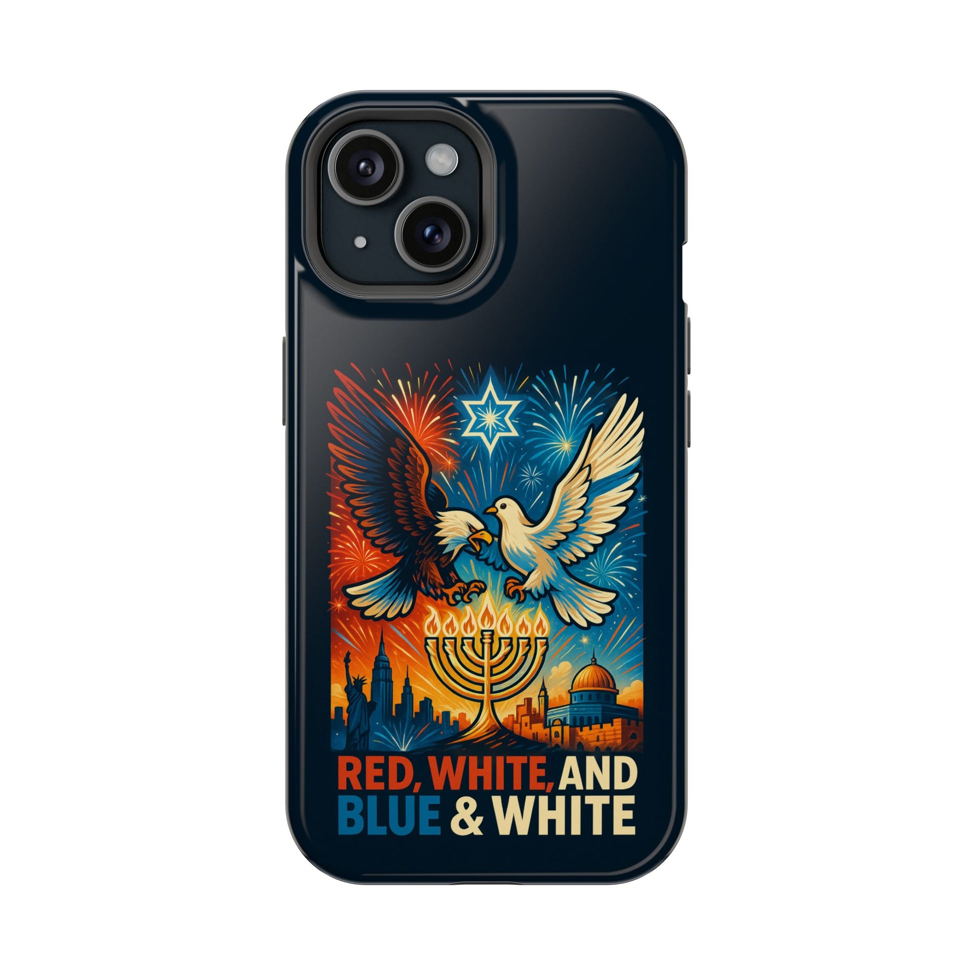 Red White And Blue Magnetic Tough Cases - American Zionist