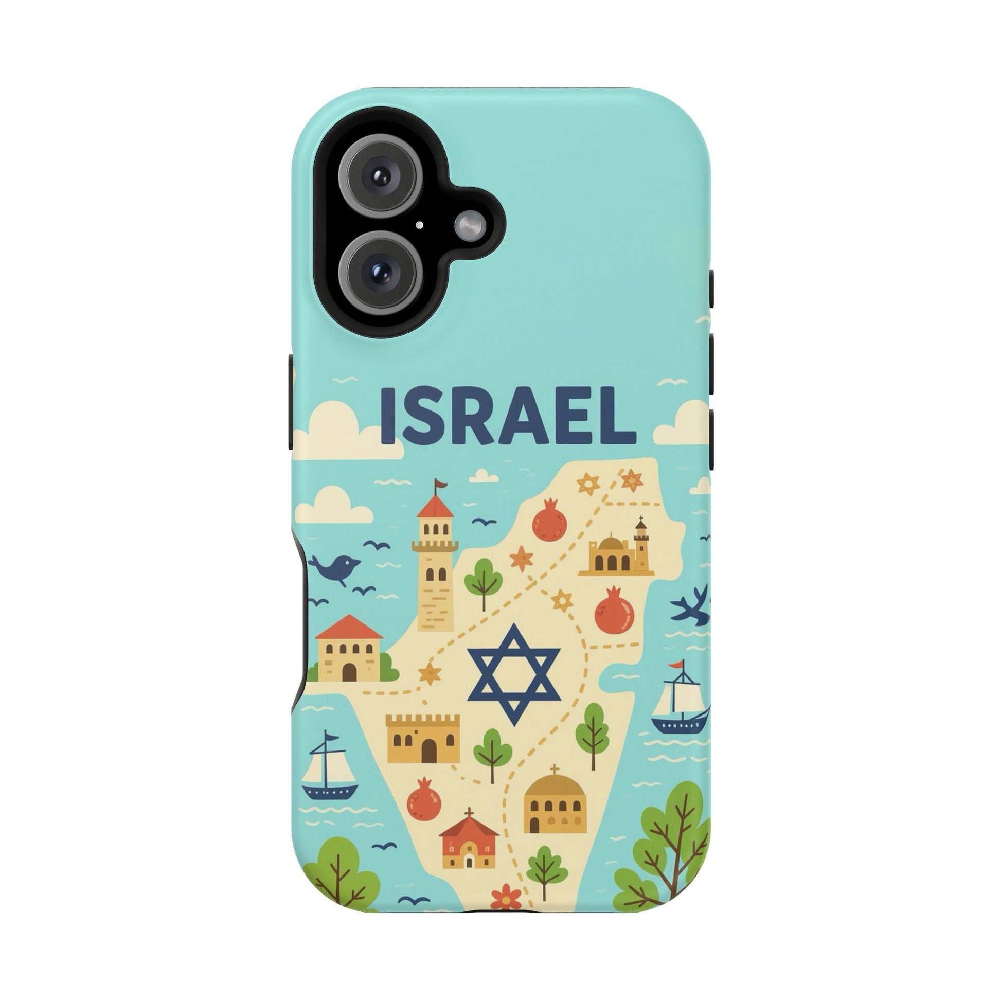 Map of Israel Magnetic Tough Cases - American Zionist