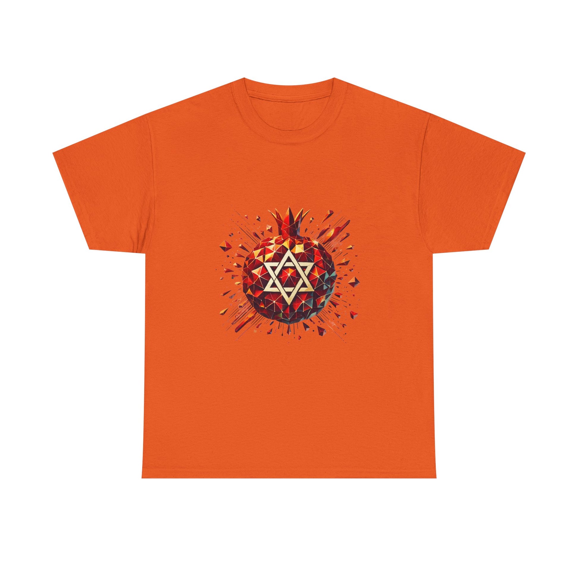 Pomegranate Star of David Unisex Heavy Cotton Tee - American Zionist