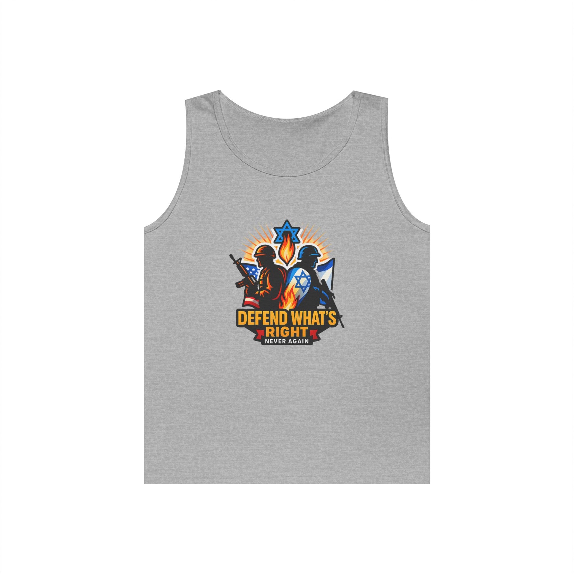 Defend Whats Right Unisex Heavy Cotton Tank Top - American Zionist