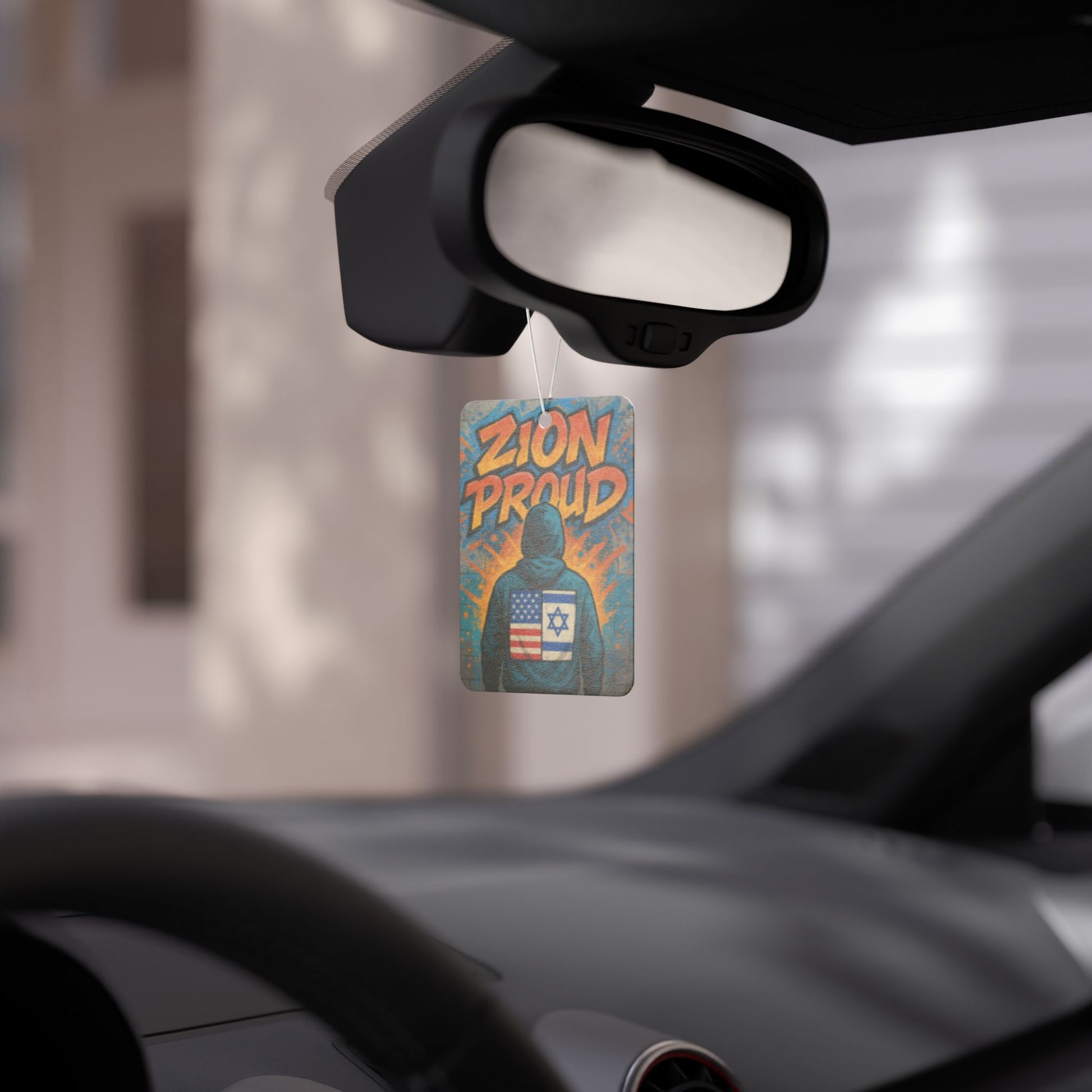 Zion Proud Car Air Freshener - American Zionist