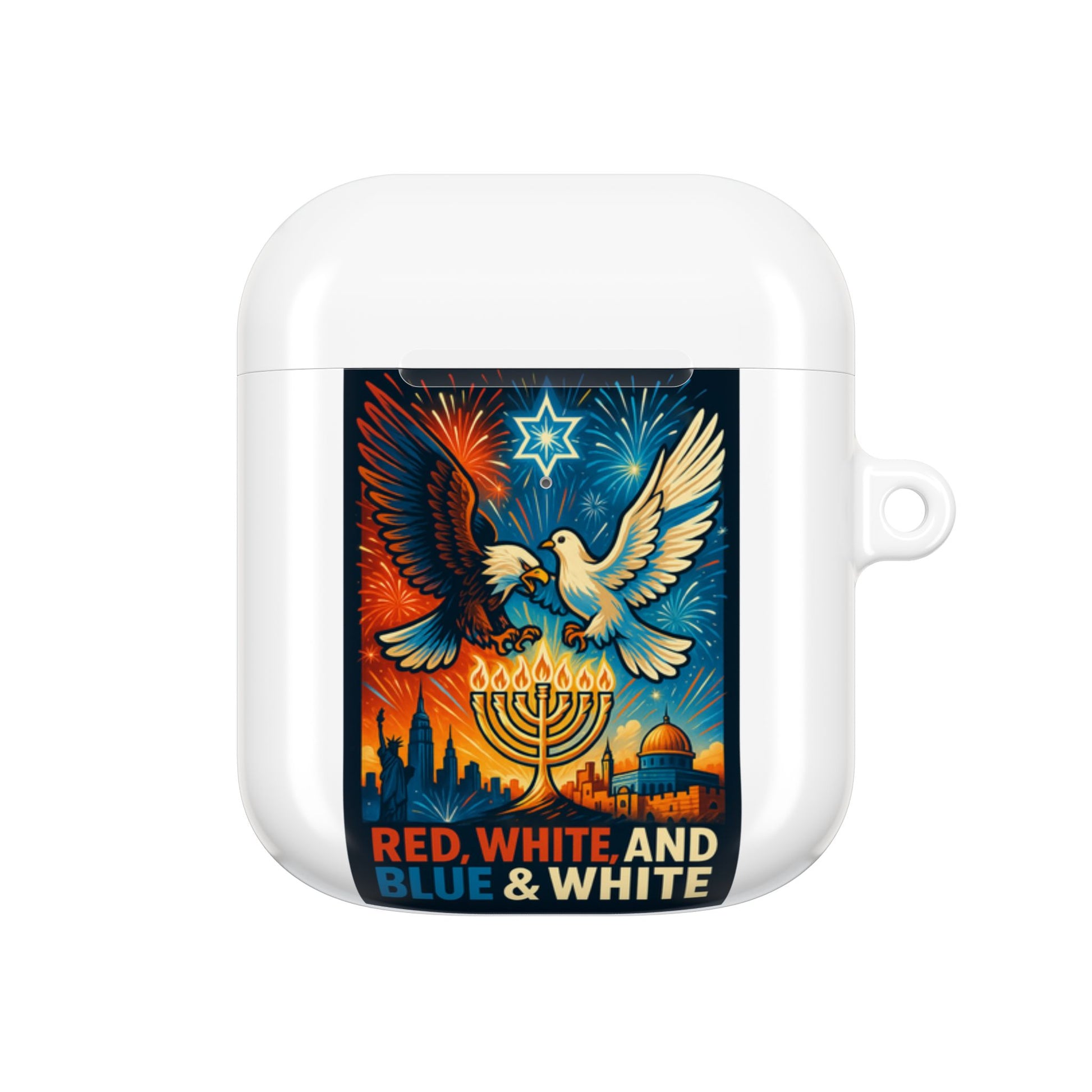 Red White and Blue AirPod Cases - American Zionist