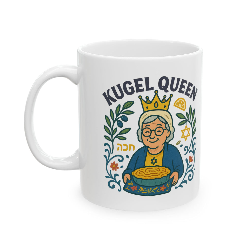Kugel Queen Ceramic Mug 11oz, 15oz - American Zionist