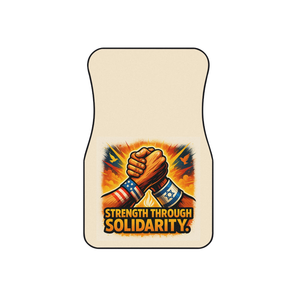 Strength Through Solidarity Car Mats (2x Front) - American Zionist