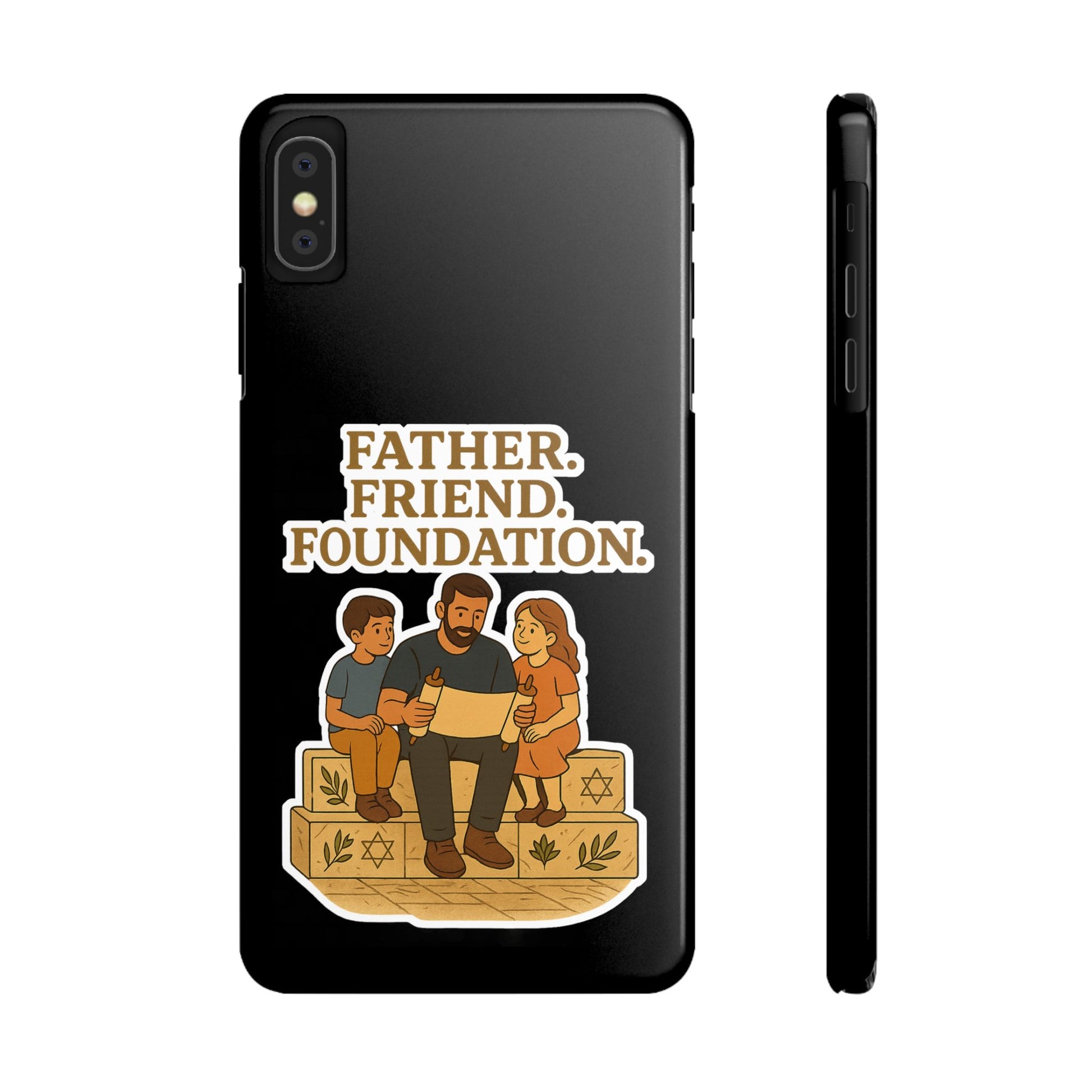 Father Friend Foundation Slim Phone Cases - American Zionist
