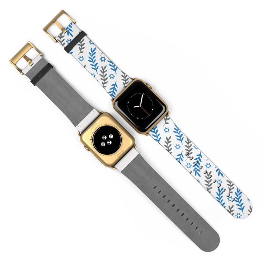 Olive and Shield Watch Band - American Zionist