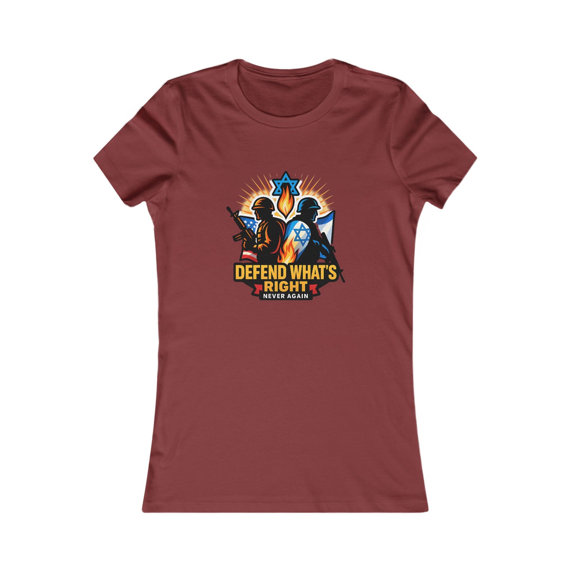 Defend Whats Right Women's Favorite Tee - American Zionist