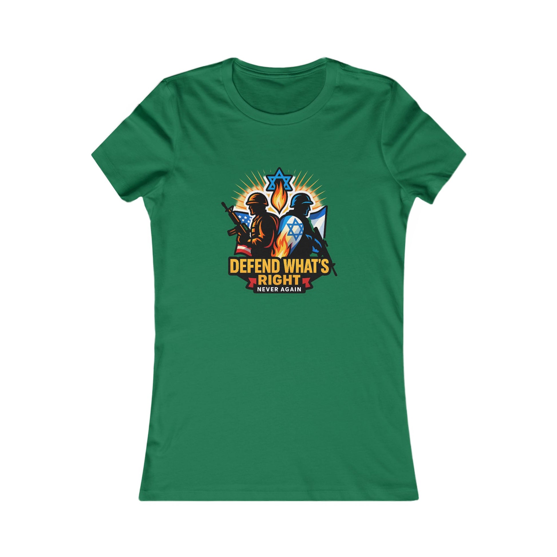 Defend Whats Right Women's Favorite Tee - American Zionist