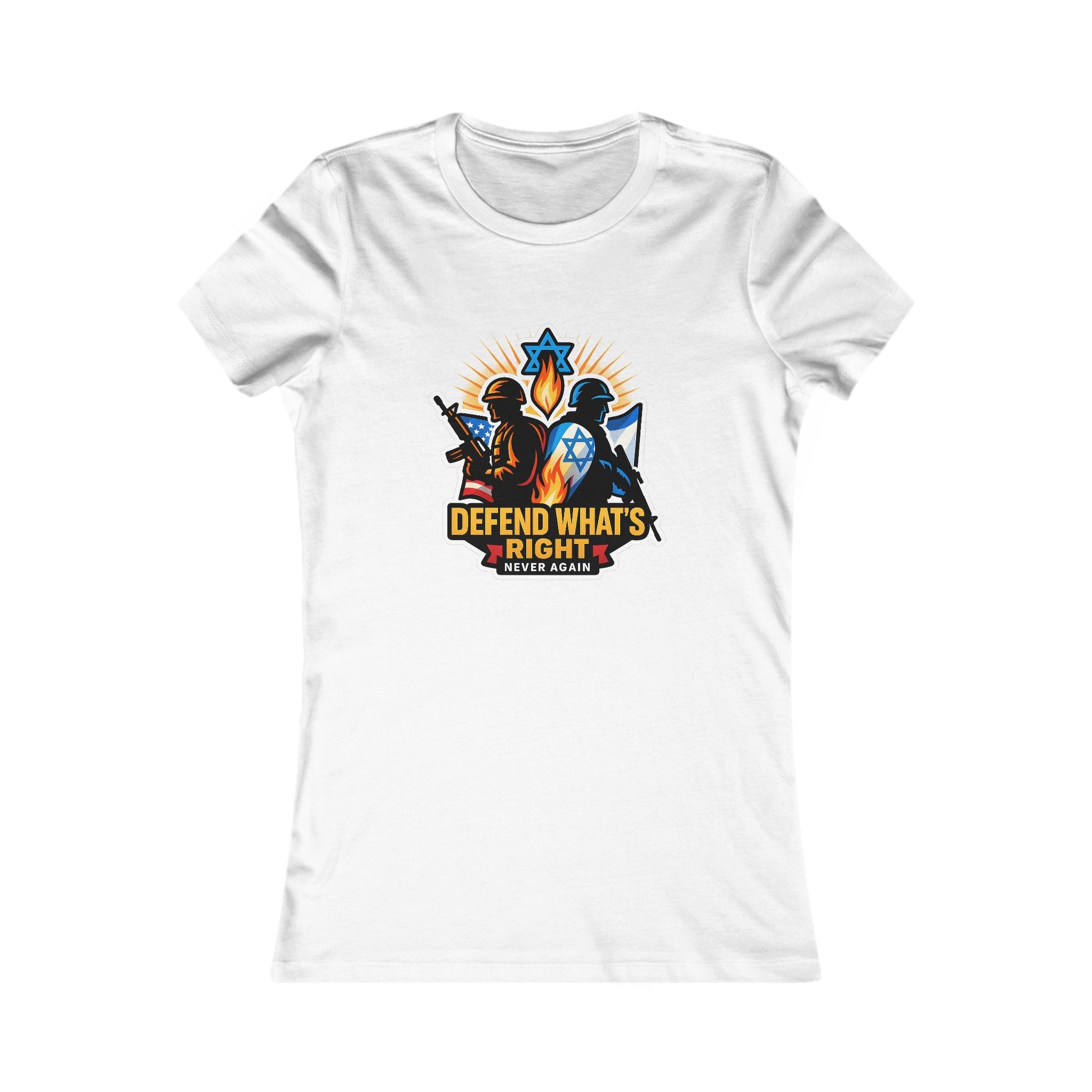 Defend Whats Right Women's Favorite Tee - American Zionist