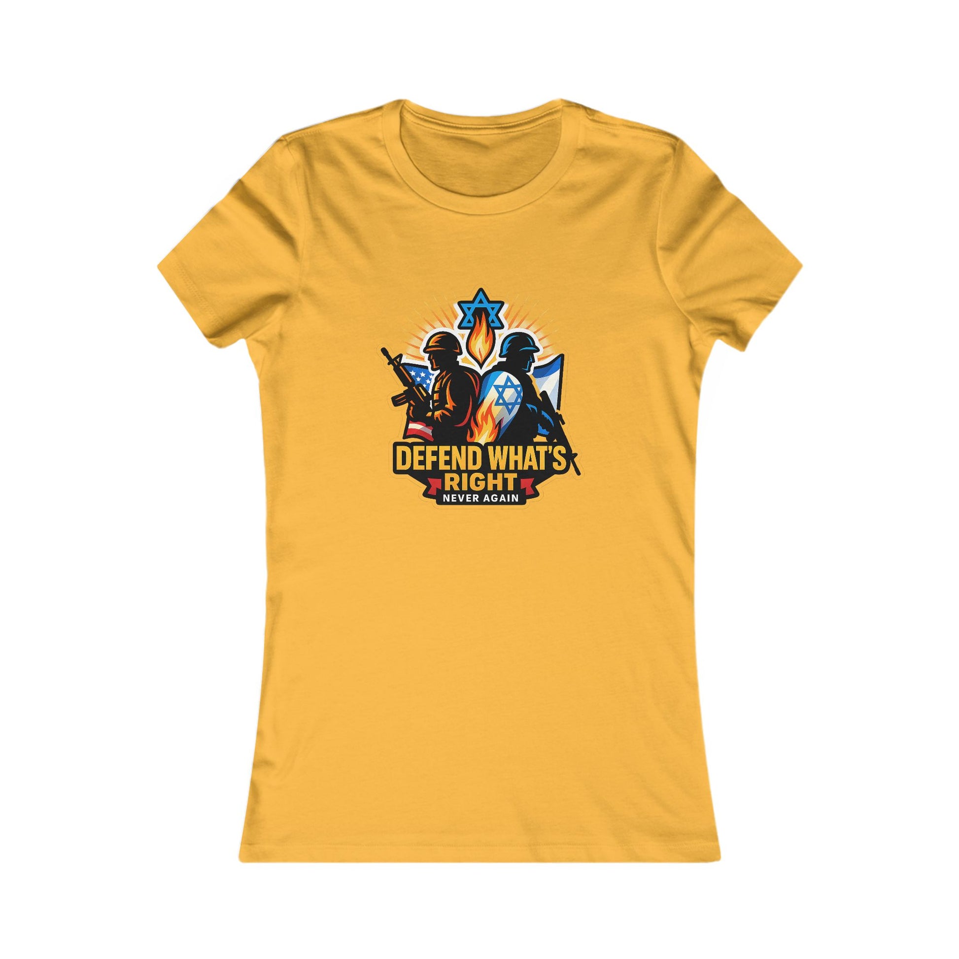 Defend Whats Right Women's Favorite Tee - American Zionist