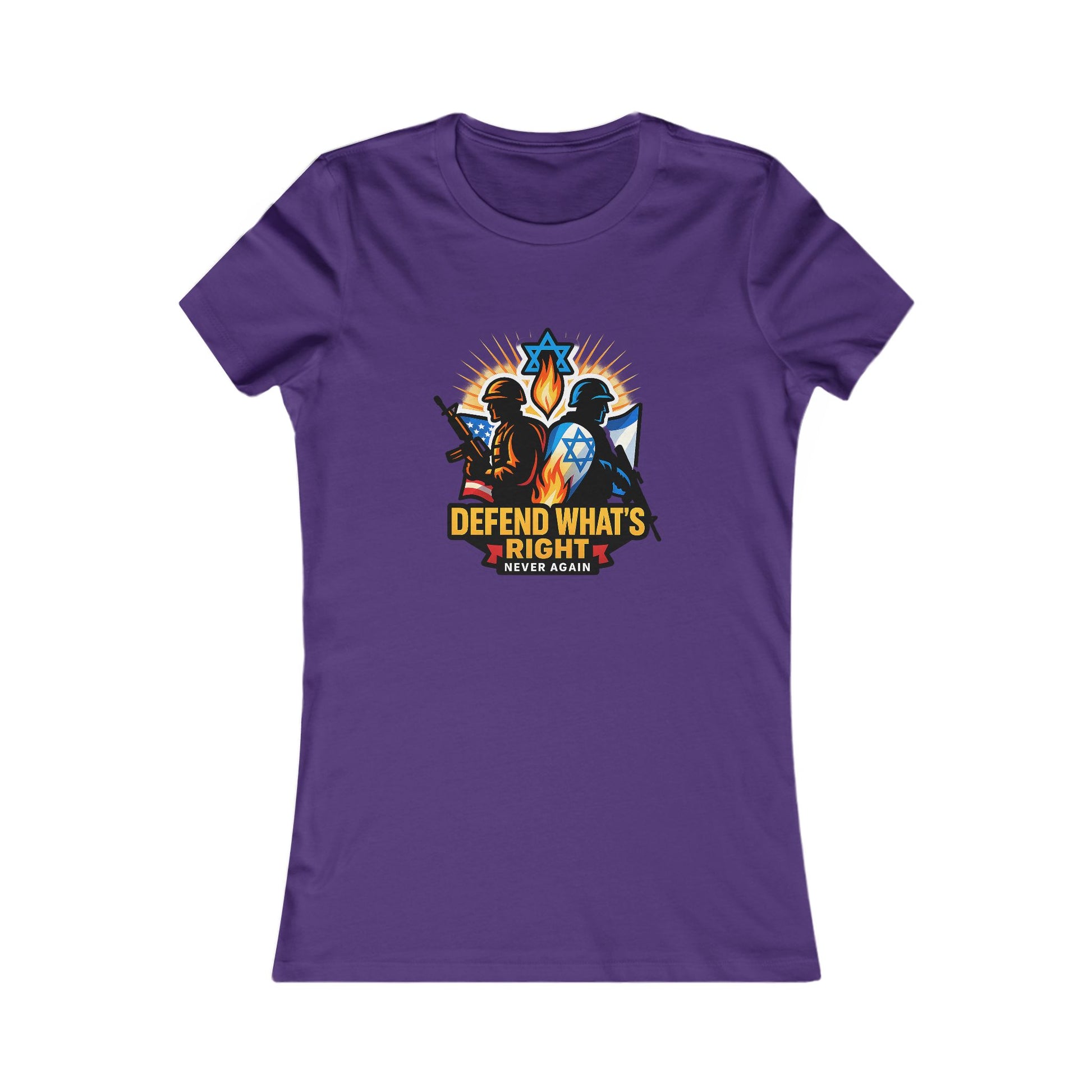 Defend Whats Right Women's Favorite Tee - American Zionist