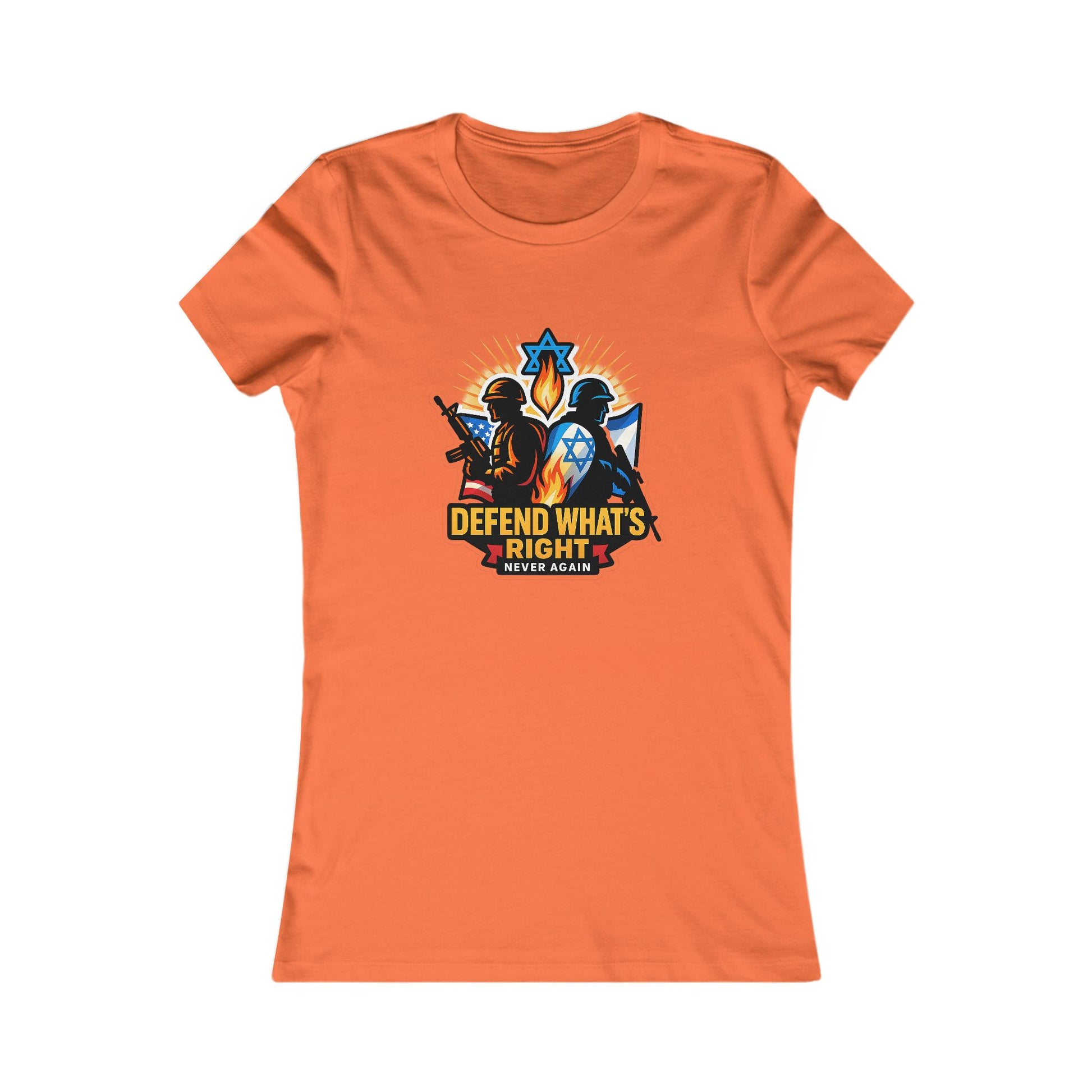 Defend Whats Right Women's Favorite Tee - American Zionist