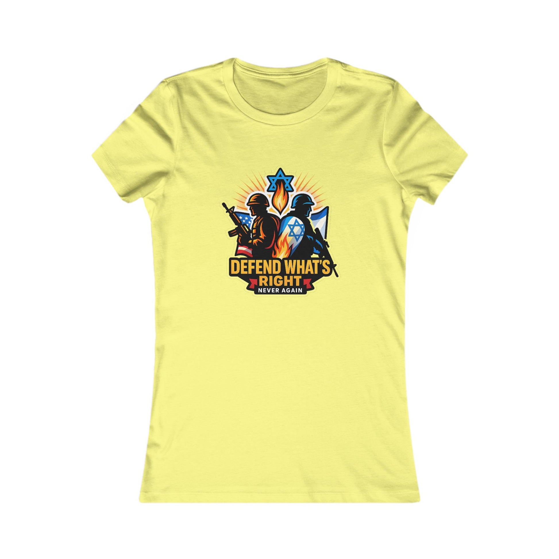 Defend Whats Right Women's Favorite Tee - American Zionist