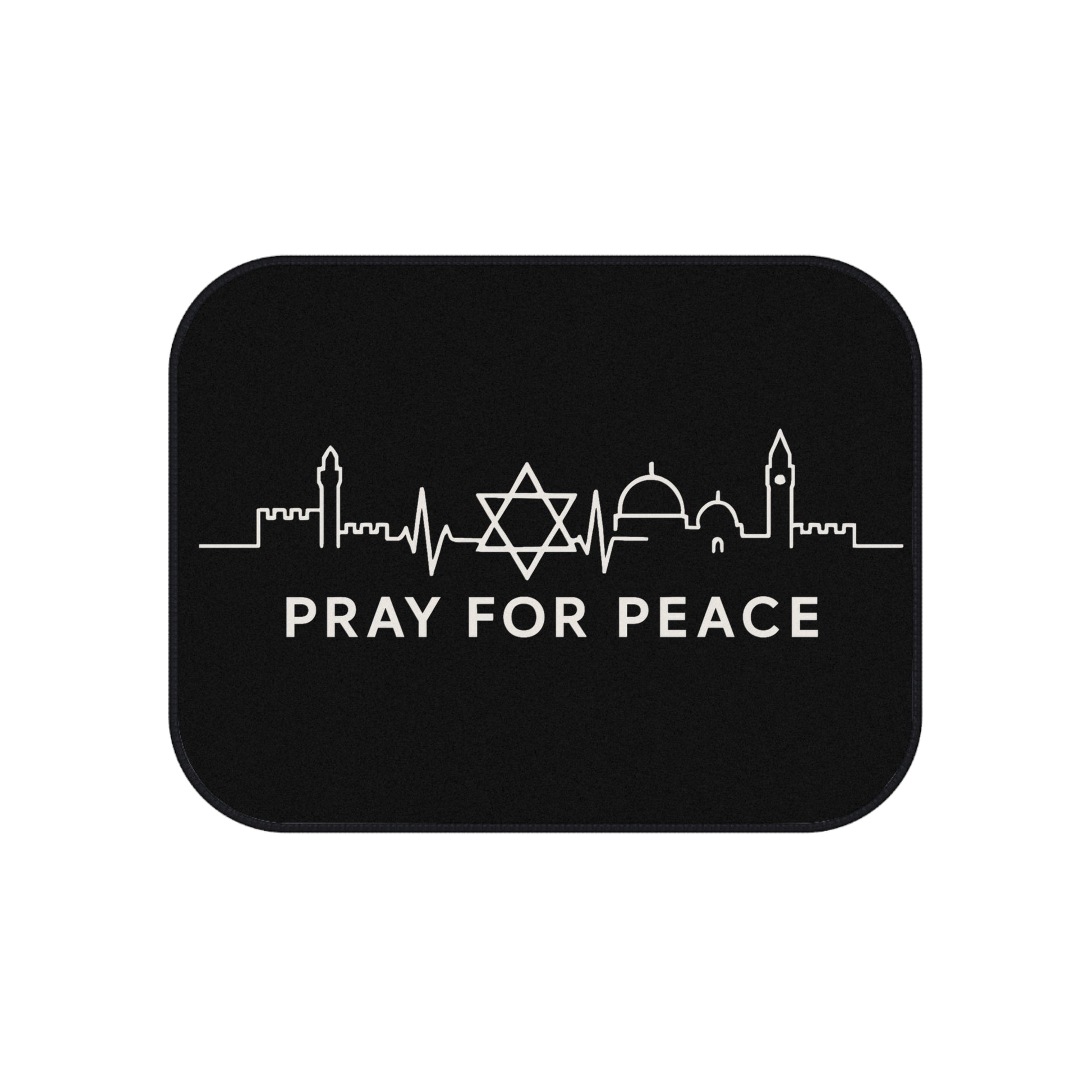 Pray For Peace Car Mats (2x Rear) - American Zionist