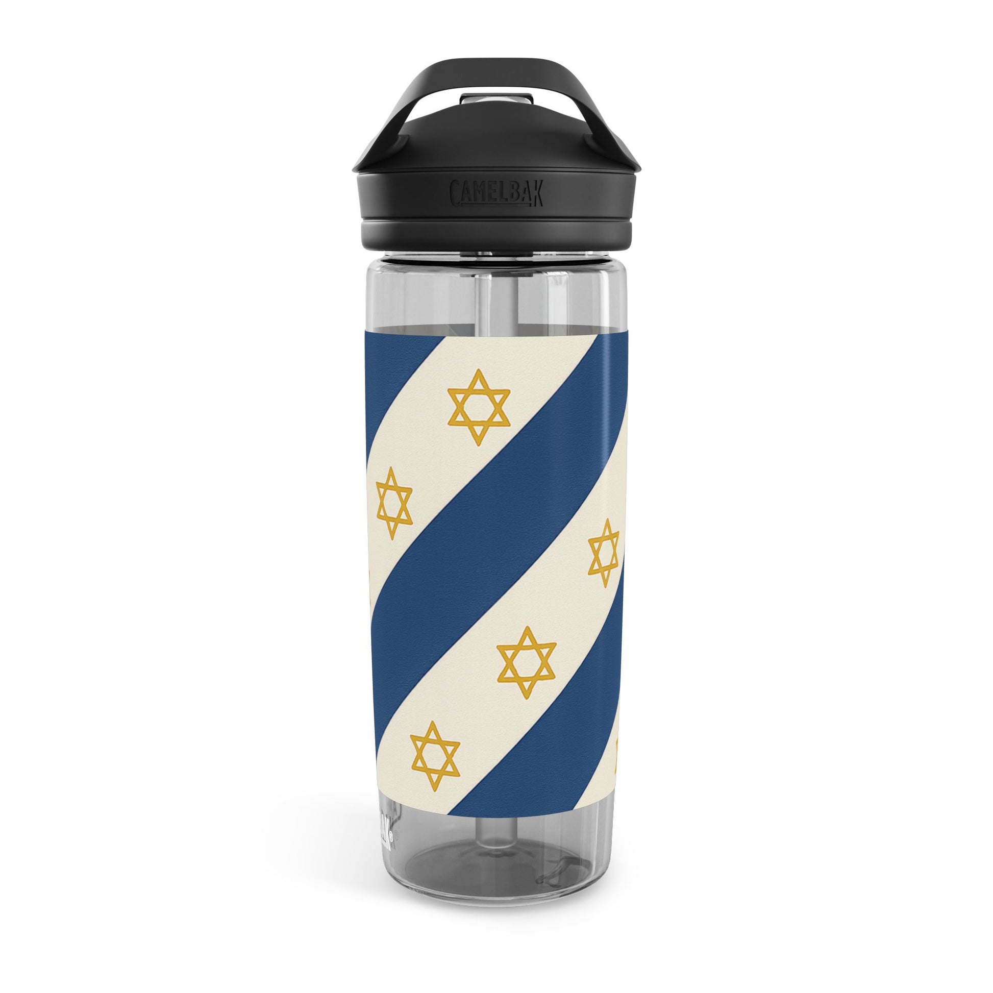 Israel Regalia Stripe Water Bottle, 20oz\25oz - American Zionist