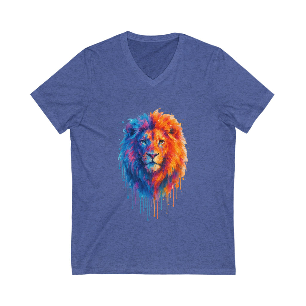 Judah Unleashed Unisex Jersey Short Sleeve V - Neck Tee - American Zionist
