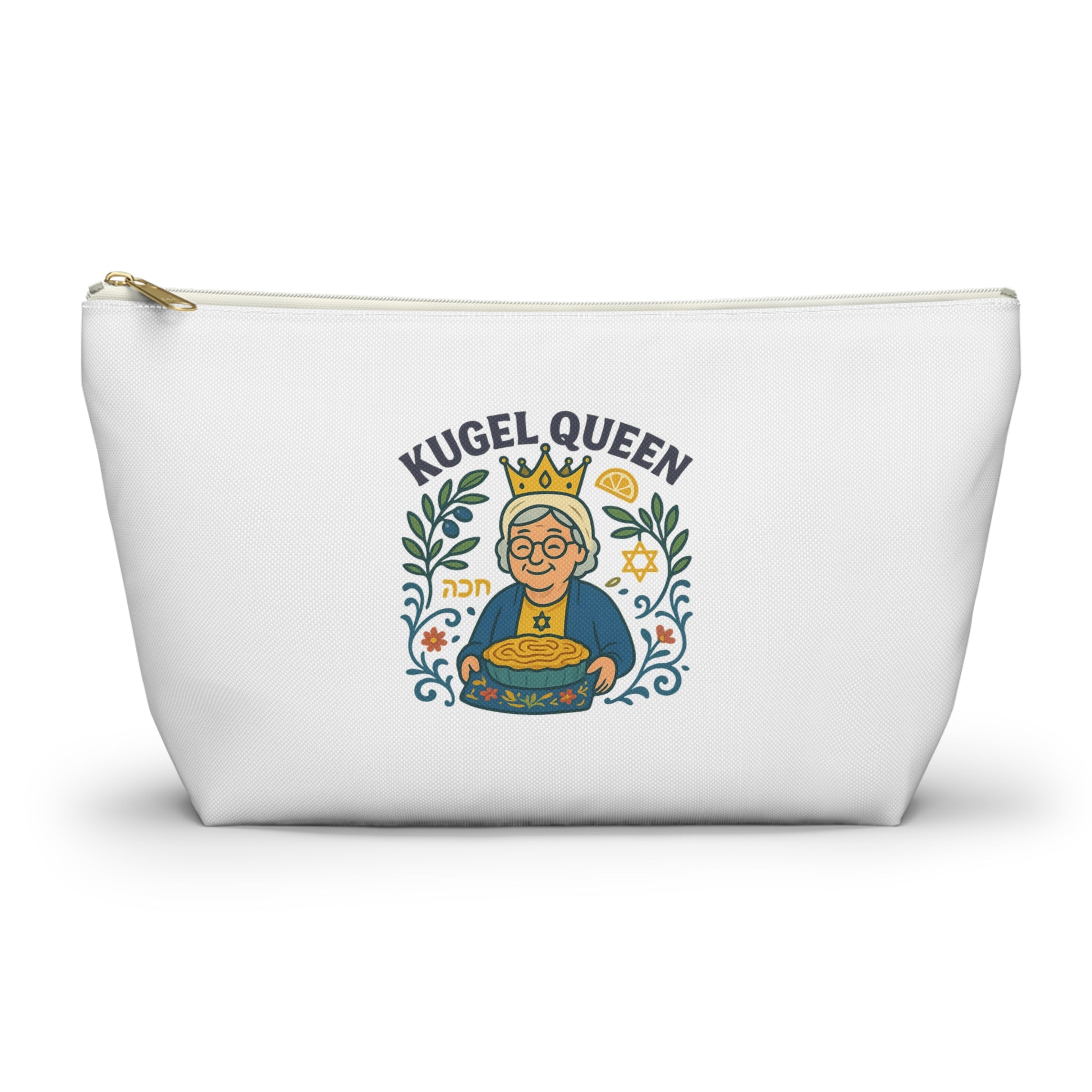 Kugel Queen Accessory Pouch w T - bottom - American Zionist