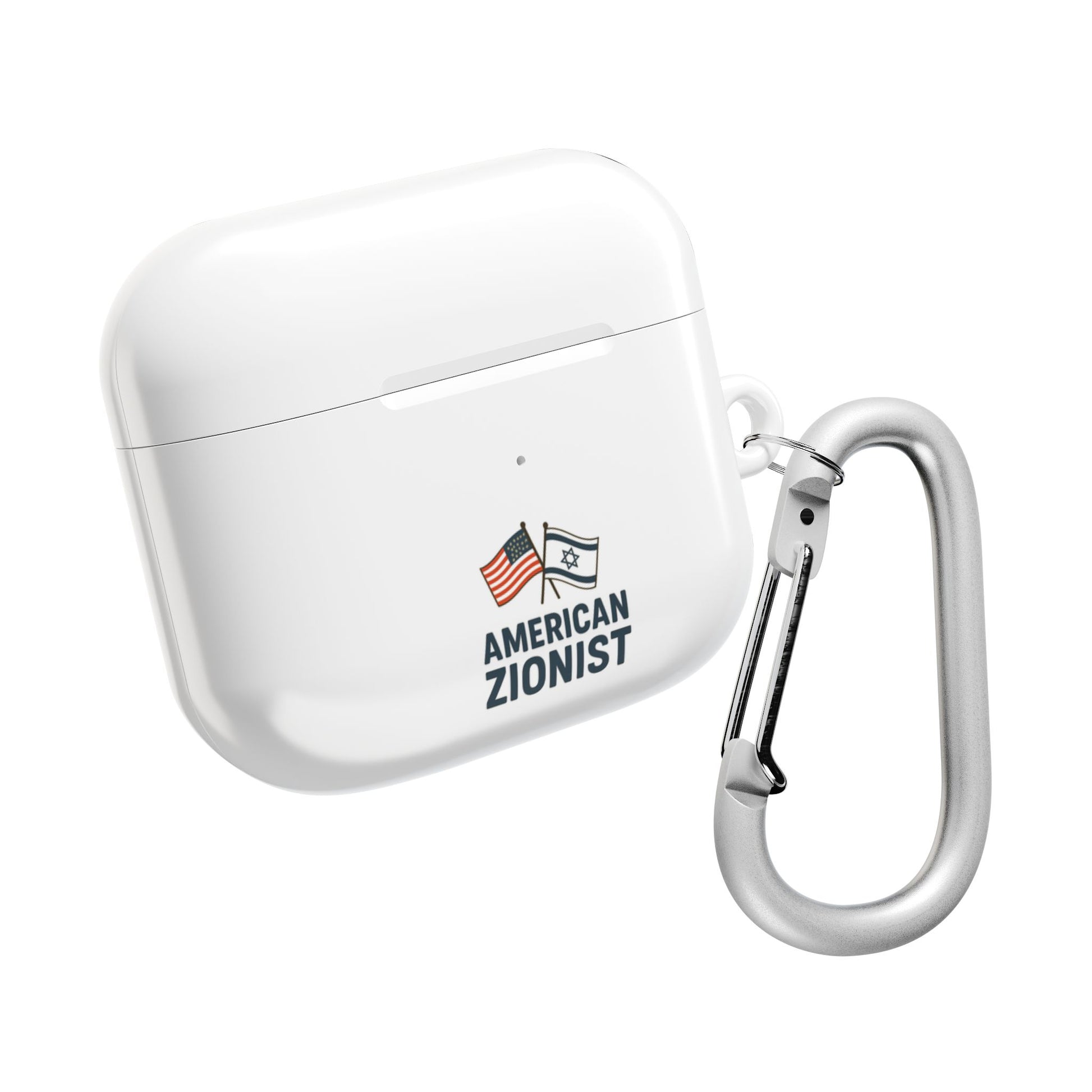 American Zionist: Two Flags AirPod Case - American Zionist