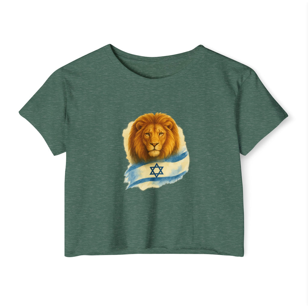Lion Of Israel Women's Festival Crop Top - American Zionist