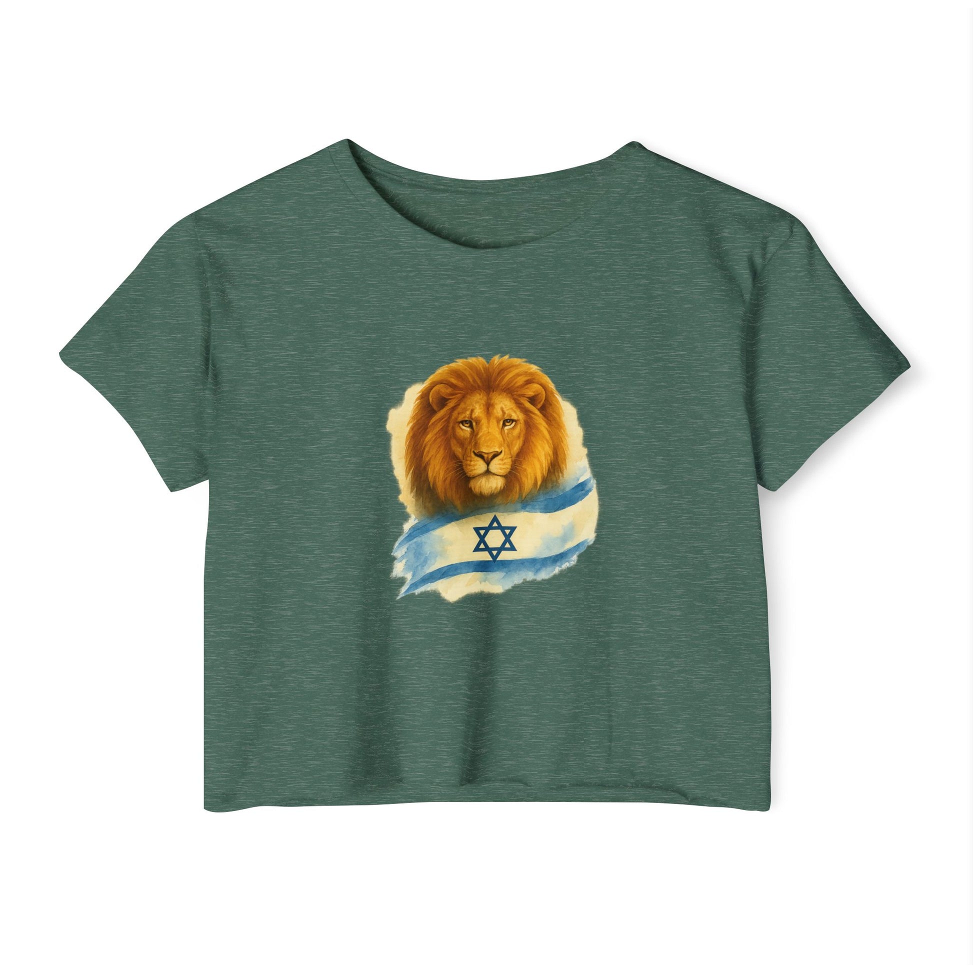 Lion Of Israel Women's Festival Crop Top - American Zionist