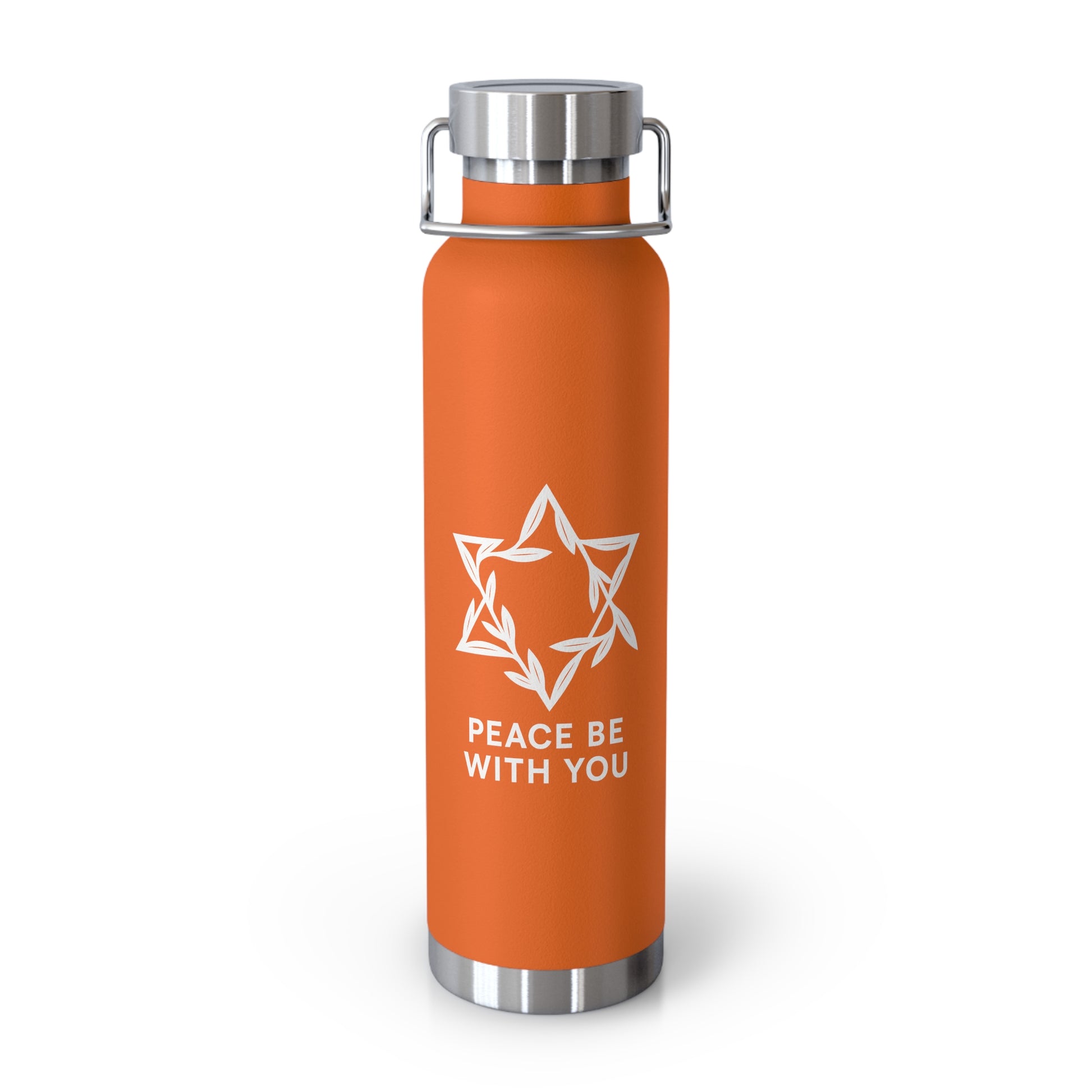 Peacewoven Star Copper Vacuum Insulated Bottle, 22oz - American Zionist