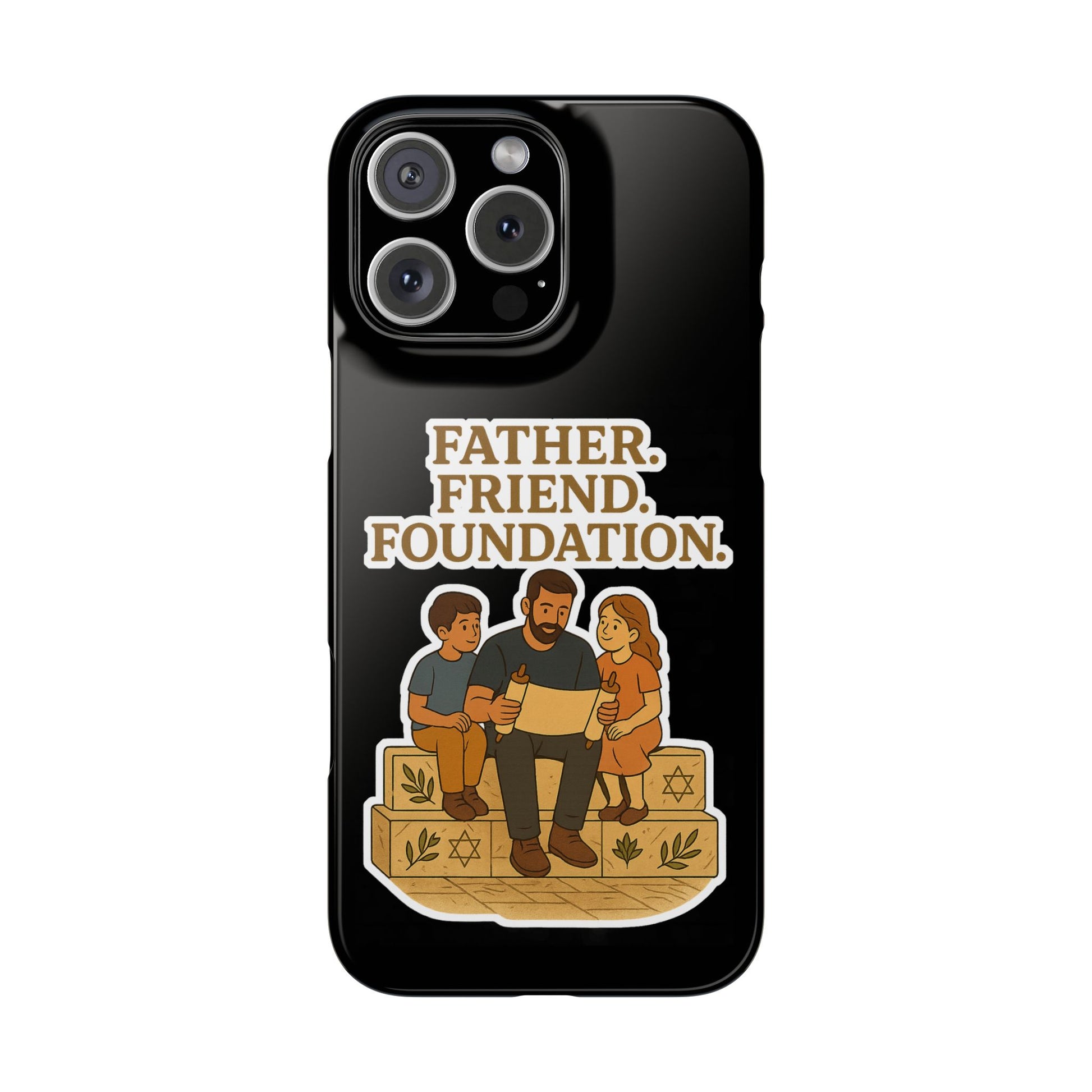 Father Friend Foundation Slim Phone Cases - American Zionist