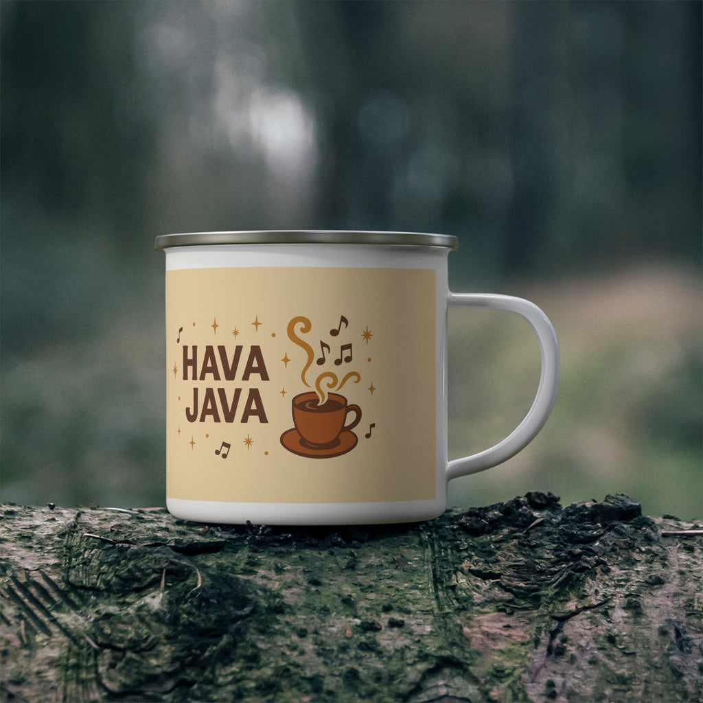 Hava Java Enamel Camping Mug - American Zionist