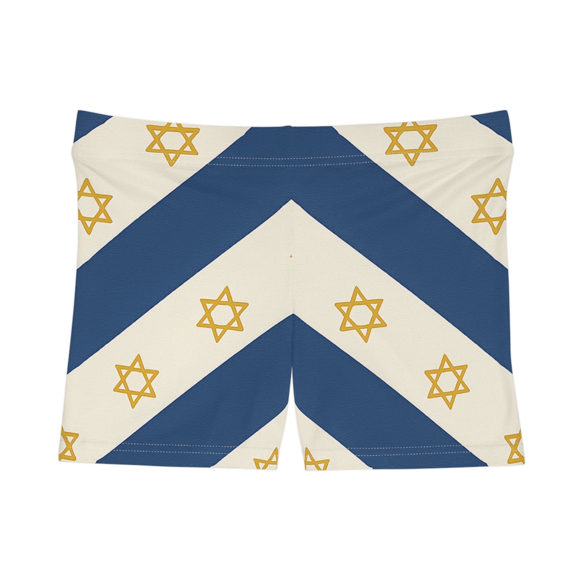 Israel Regalia Stripe Women's Shorts (AOP) - American Zionist