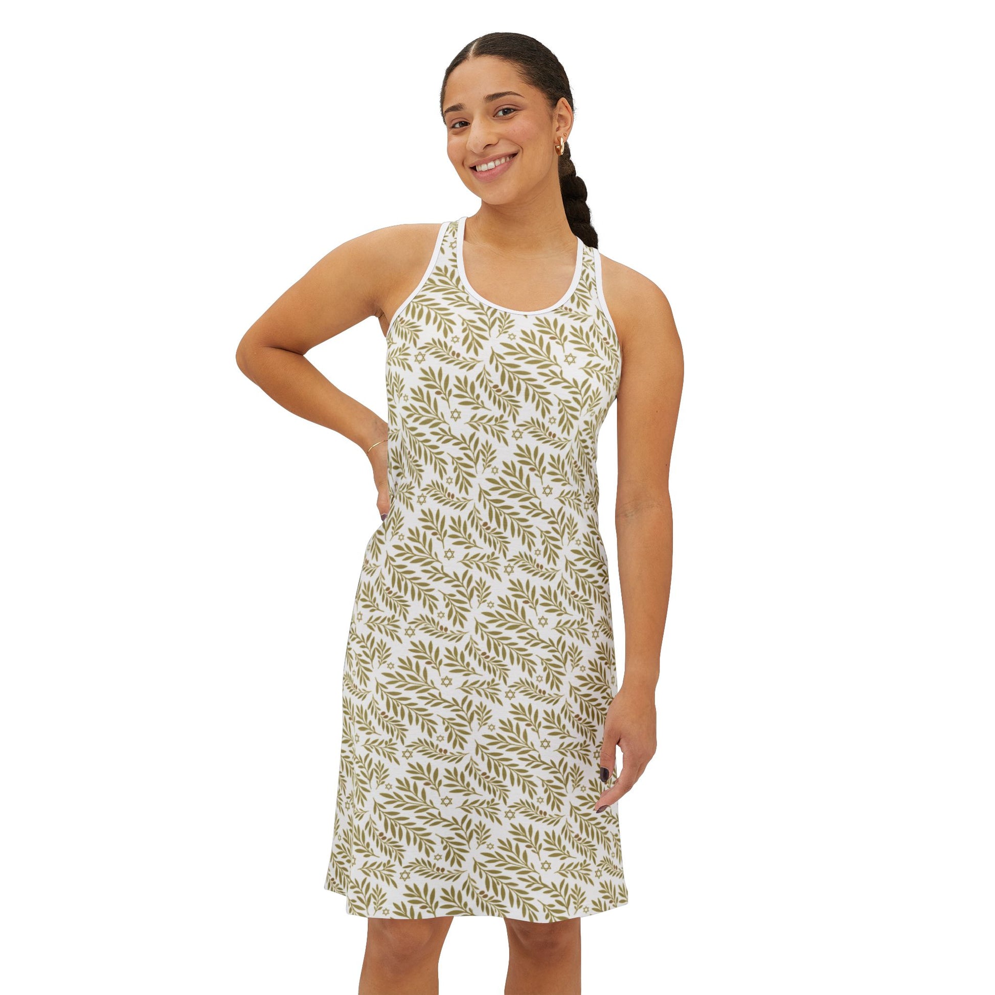 Olive Bloom Women's Racerback Dress (AOP) - American Zionist