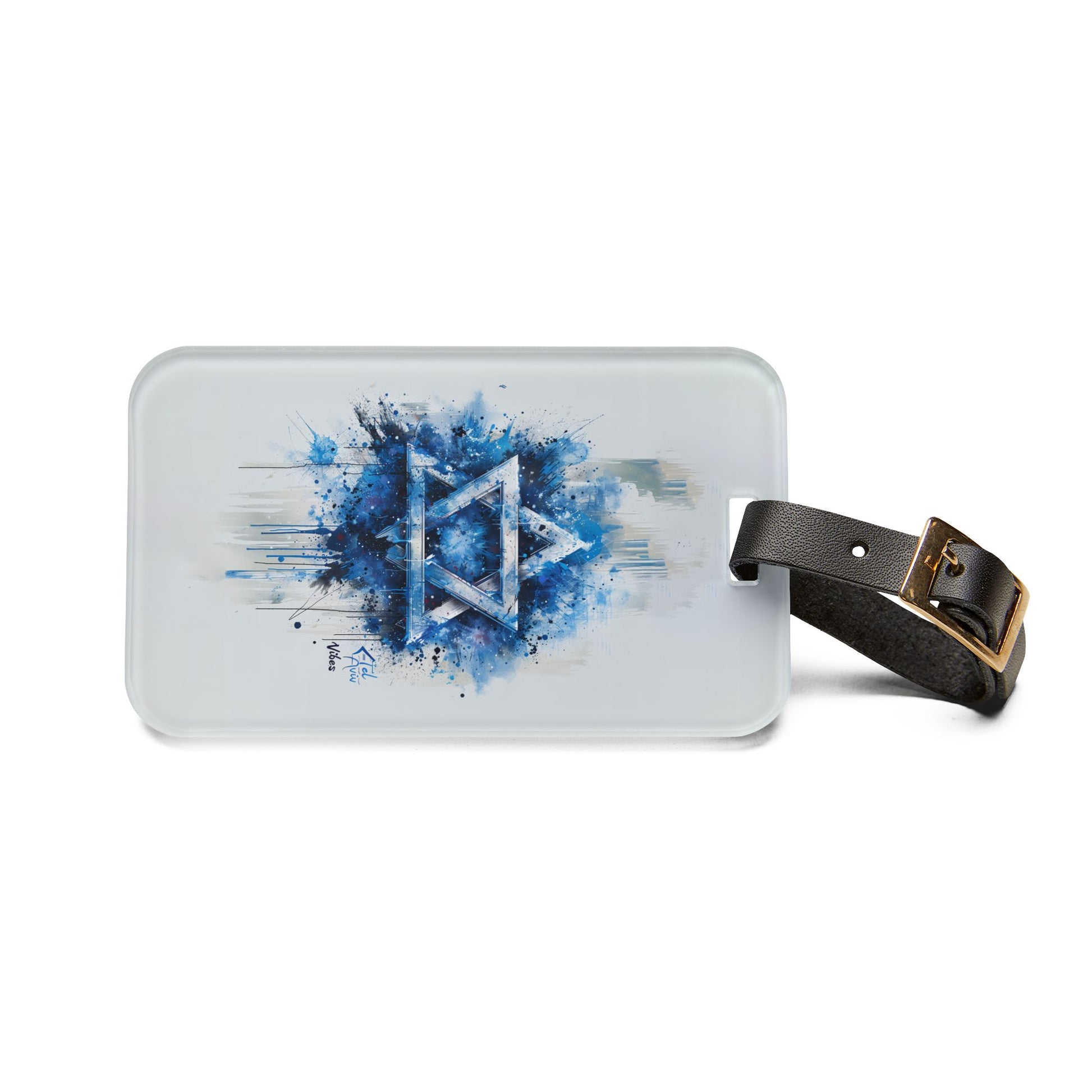 Graffiti Star of David Luggage Tag - American Zionist