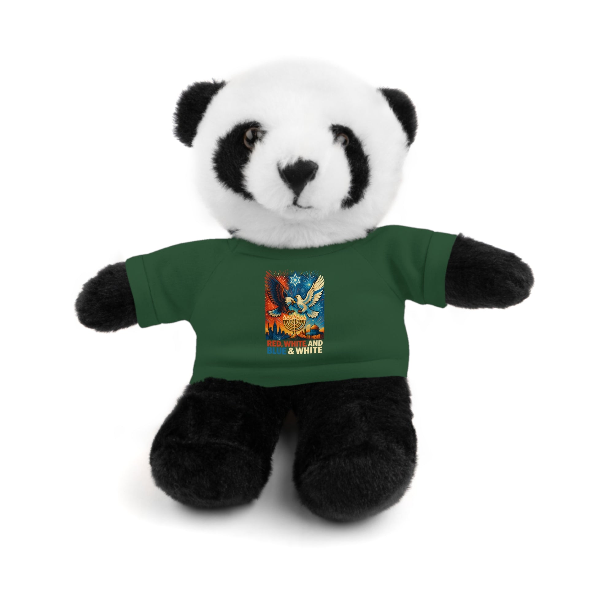 Red White and Blue Stuffed Animals with Tee - American Zionist
