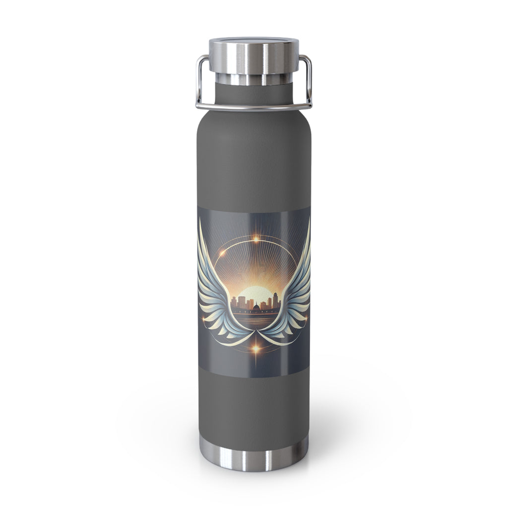 Sunset Wings Copper Vacuum Insulated Bottle, 22oz - American Zionist