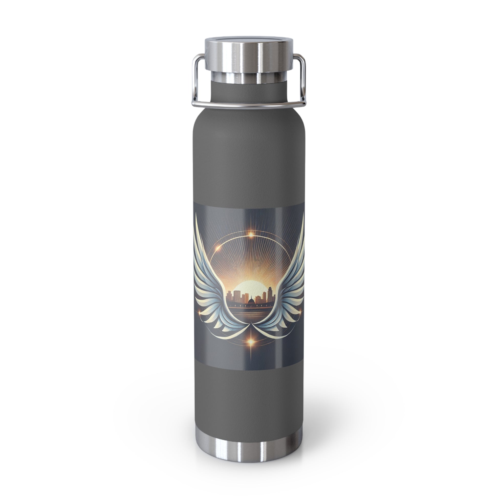 Sunset Wings Copper Vacuum Insulated Bottle, 22oz - American Zionist